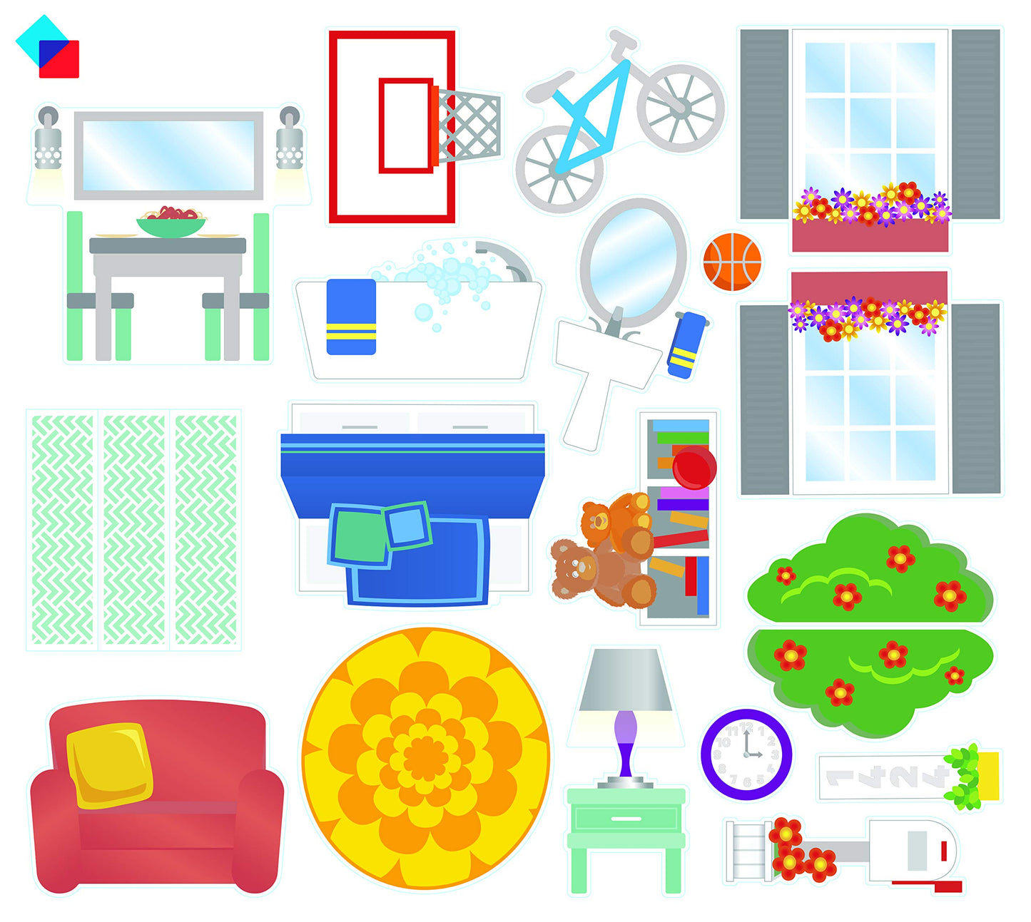 MAGNA-TILES House 28-Piece Magnetic Construction Set, The ORIGINAL Magnetic Building Brand