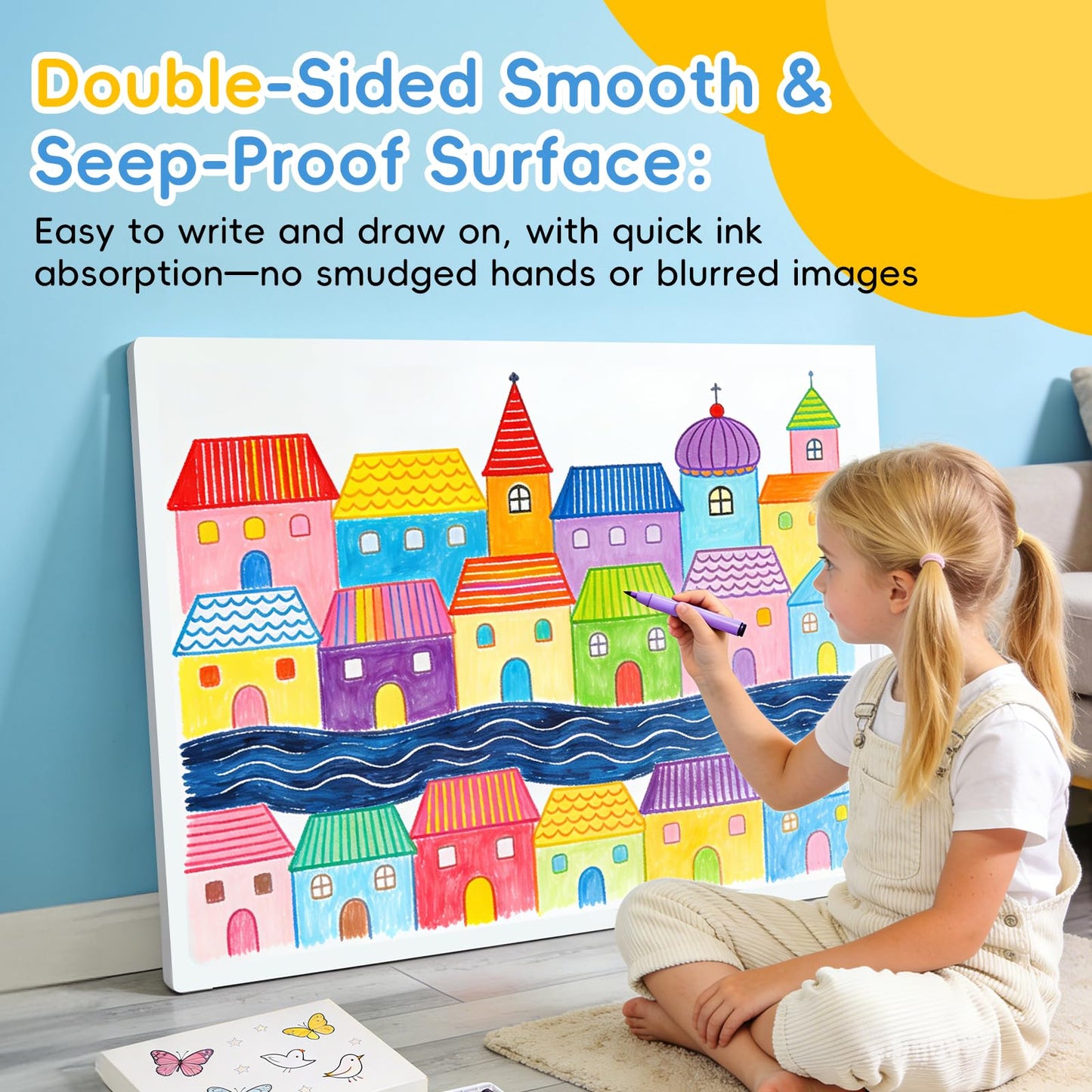 Julonova 4 Pack Foam Board 30"x40", 0.23" White Poster Board, Acid-Free Double Sided Foam Core Board for Presentation Art, Display, Office, School Projects, Crafting, Sign Making