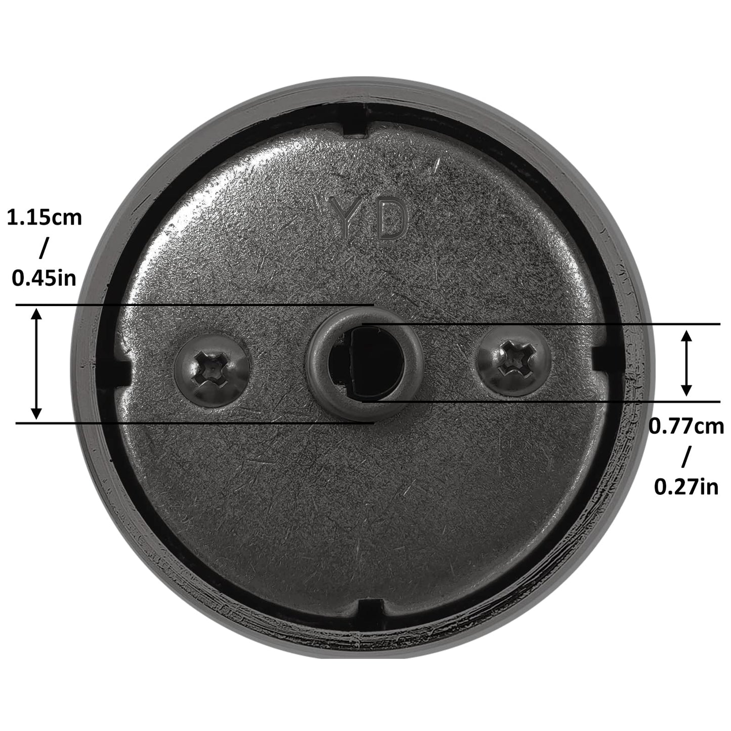 DG64-00473B Upgraded Samsung Stove Knobs Black Stainless Steel,Samsung Gas Stove knobs Oven knobs Replacements Compatible NX58M6850SG, NX58J7750SG, NX58J5600SG, NX58K7850SG (5Pack)