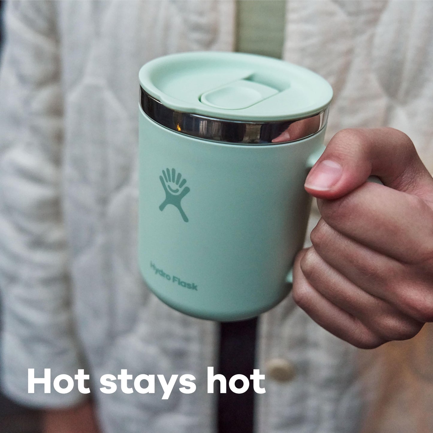 Hydro Flask Coffee Mug – Insulated Stainless Steel, Non Spill, Leak Resistant Travel Mug 24 Oz Beachplum Purple