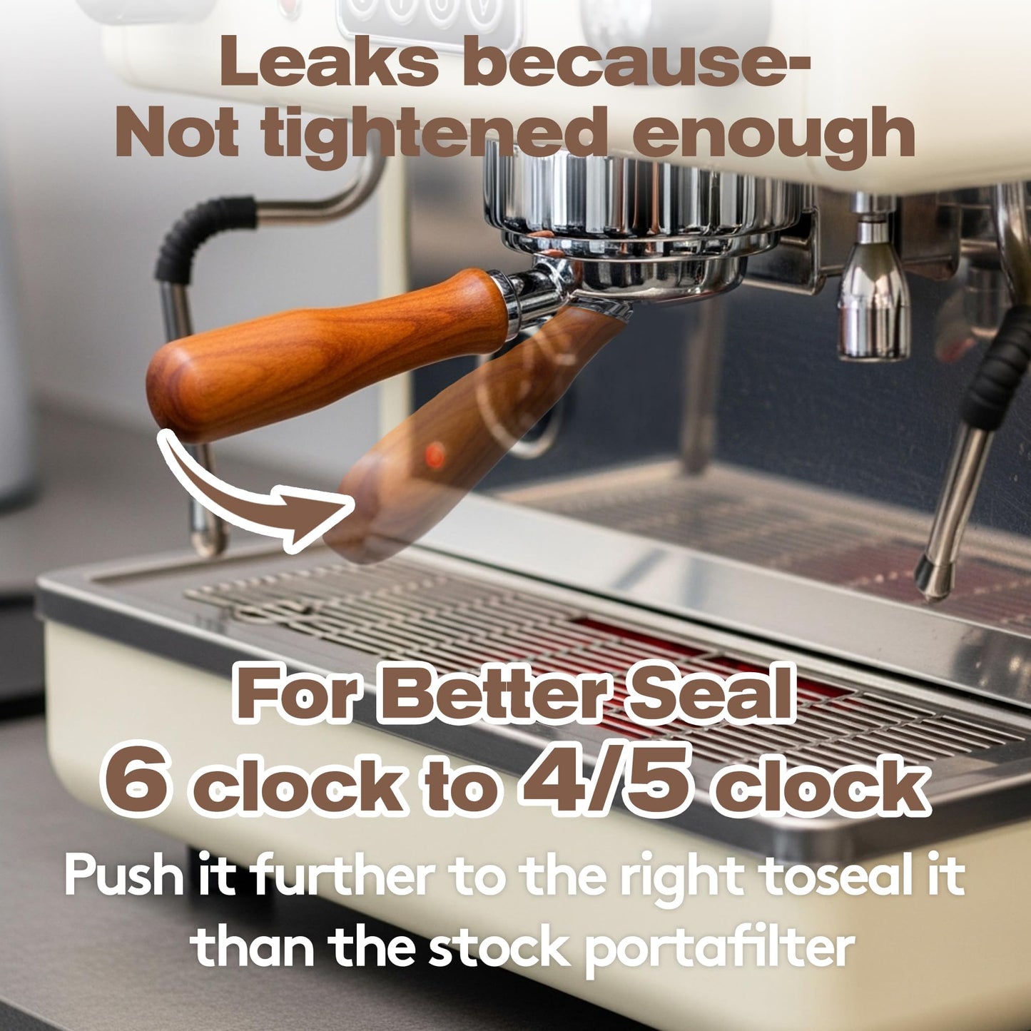 Bottomless Portafilter 51mm Compatible with CASABREWS CM5418, 5418Pro & 3700Essential - Stainless Steel 3-Ear Portafilter with Puck Screen & Filter Basket