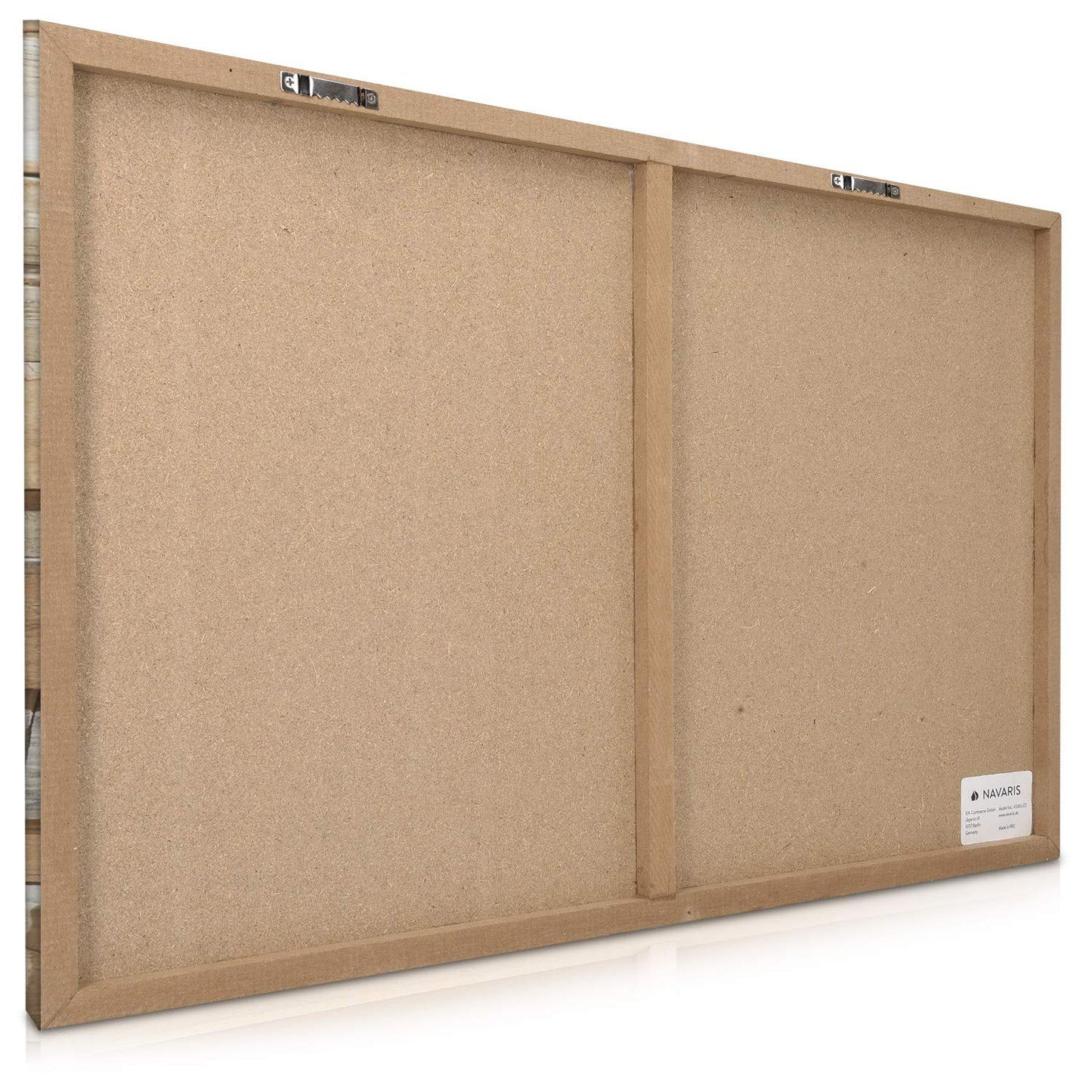 Navaris Magnetic Dry Erase Board - 16 x 24 inches Decorative White Board for Wall with Design, Includes 5 Magnets and Marker - Stone Wall
