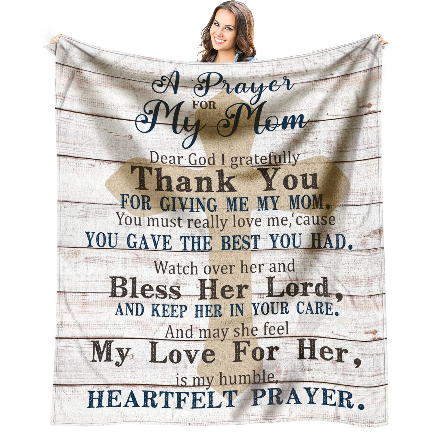 AIYUBOFUN Mom Blanket 60 x 50 inch - Mom Gifts from Daughter, Son - Mother Birthday Gifts - Moms Birthday Gift Ideas - Birthday Presents for Moms