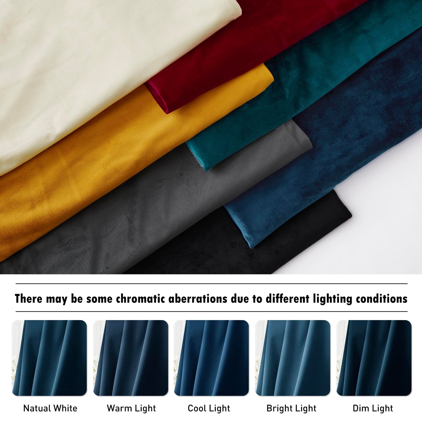 RYB HOME Blue Velvet Curtains 84 inches - Blackout Curtains for Living Room, Thermal Insulated Noise Reducing Panels Soft Luxury Window Decor for Kids Bedroom, Navy Blue, W52 x L84 inches, 2 Panels