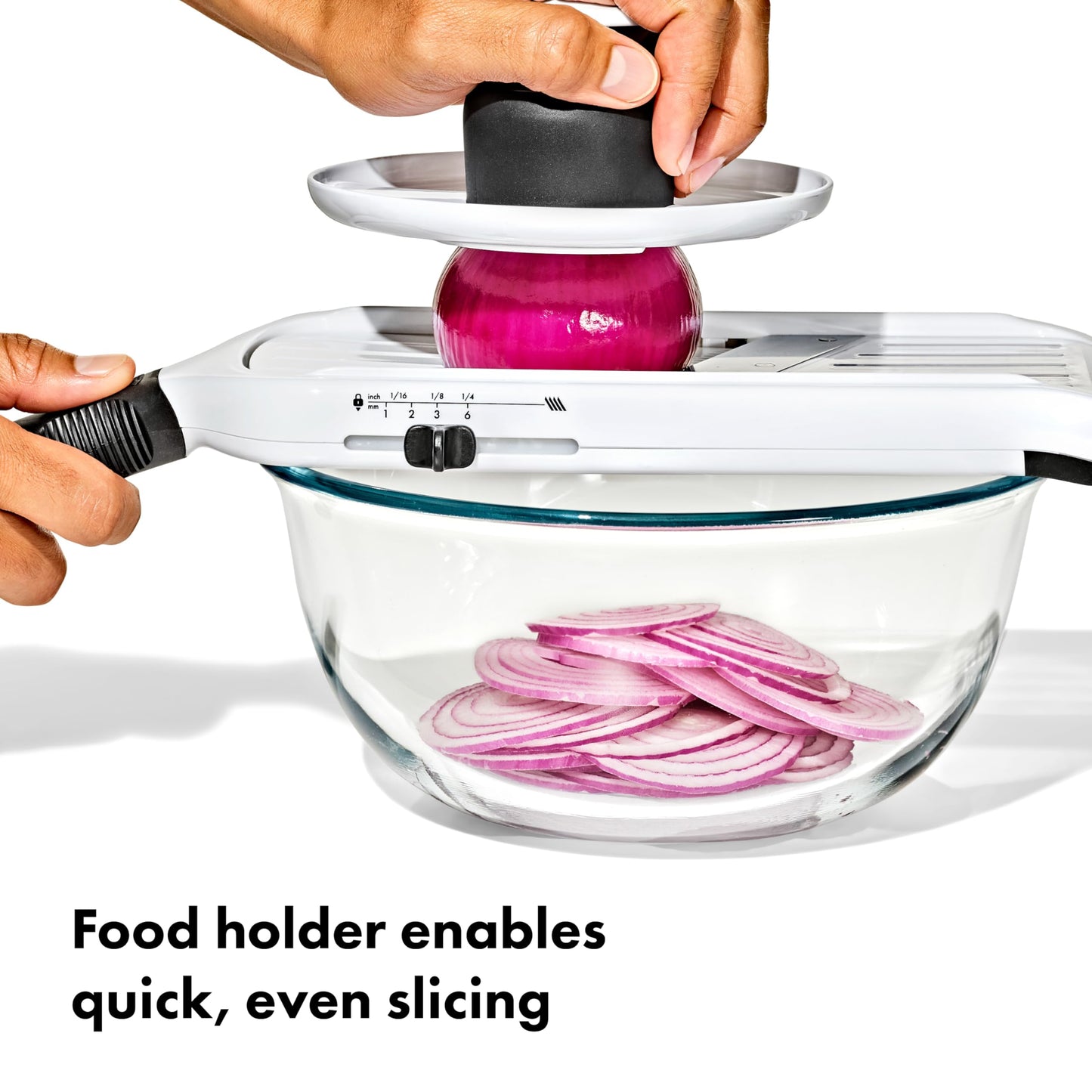 OXO Good Grips Precision Handheld Mandoline, Mandoline Slicer, Adjustable Thickness Vegetable Slicer for Everyday Prep