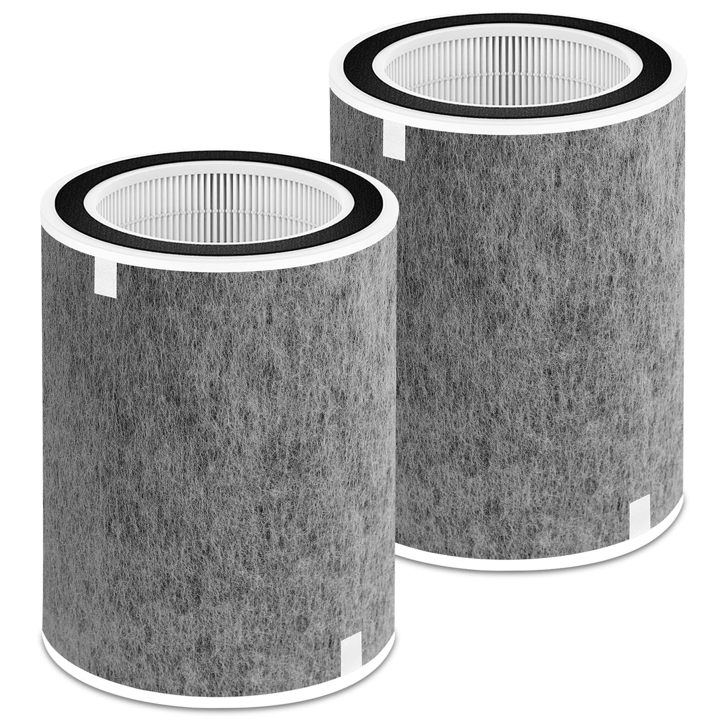 Dssuta 2 Pack HP200 HP201 HP202 Replacement Filter Compatible with Shark HP200 Series, HP202 HP201 HP232 HP302, UA205 and HC502 Air Filter Replacement, Compare Part HE2FKBAS, HE2FKBASMB