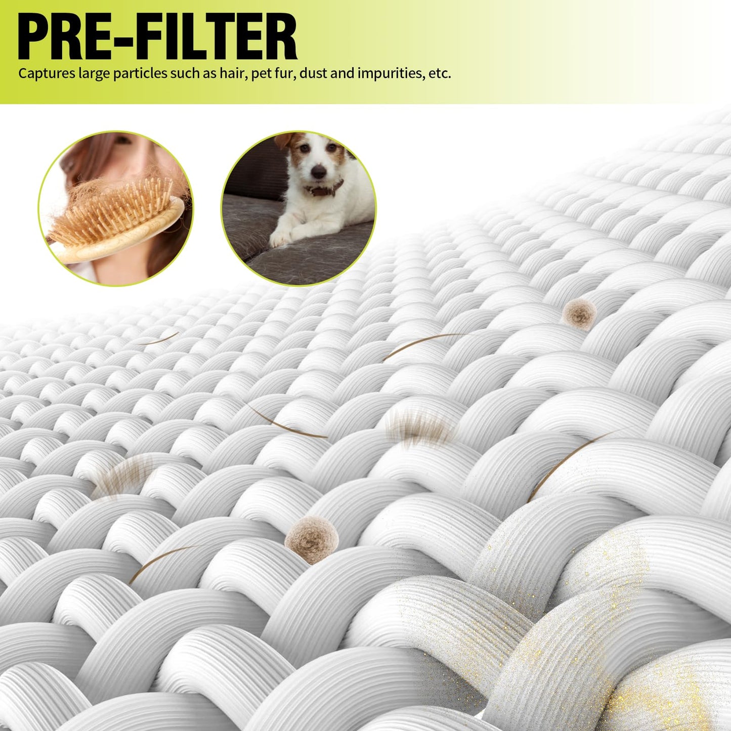 Senowi 2 PCS HP201 HP202 Replacement Filter Compatible with Shark HP200 HP300 Series HP201 HP202 HP301 HP302 UA205 HC501 HC502 Air Purifier MAX, Compare to Part # HE2FKBAS, HE2FKBASMB