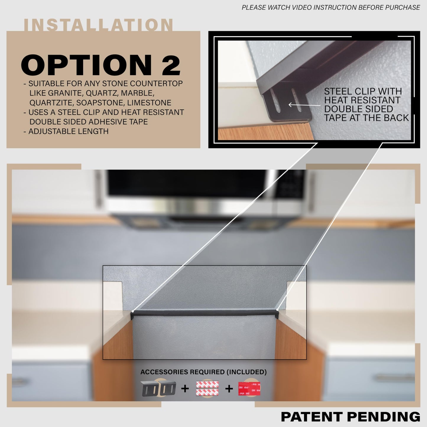Expandable Rear Stove Gap Cover for Slide-In Ranges – Stainless Steel, Black Powder Coated – Adjustable Up to 32″ – Dual Install Options (1.5 inch WIDE)