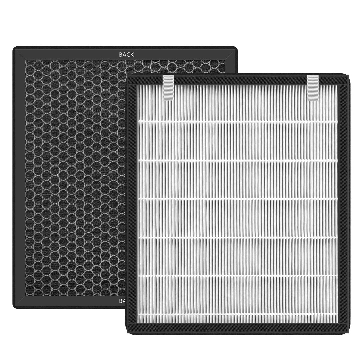 Molgoc 4-Pack Replacement filter for Air Purifier,Compatible with Mooka C300 Air Purifier,H13 True HEPA and Deodorization Activated Carbon Filter Combo + Extra Enhanced Pre-Filter.