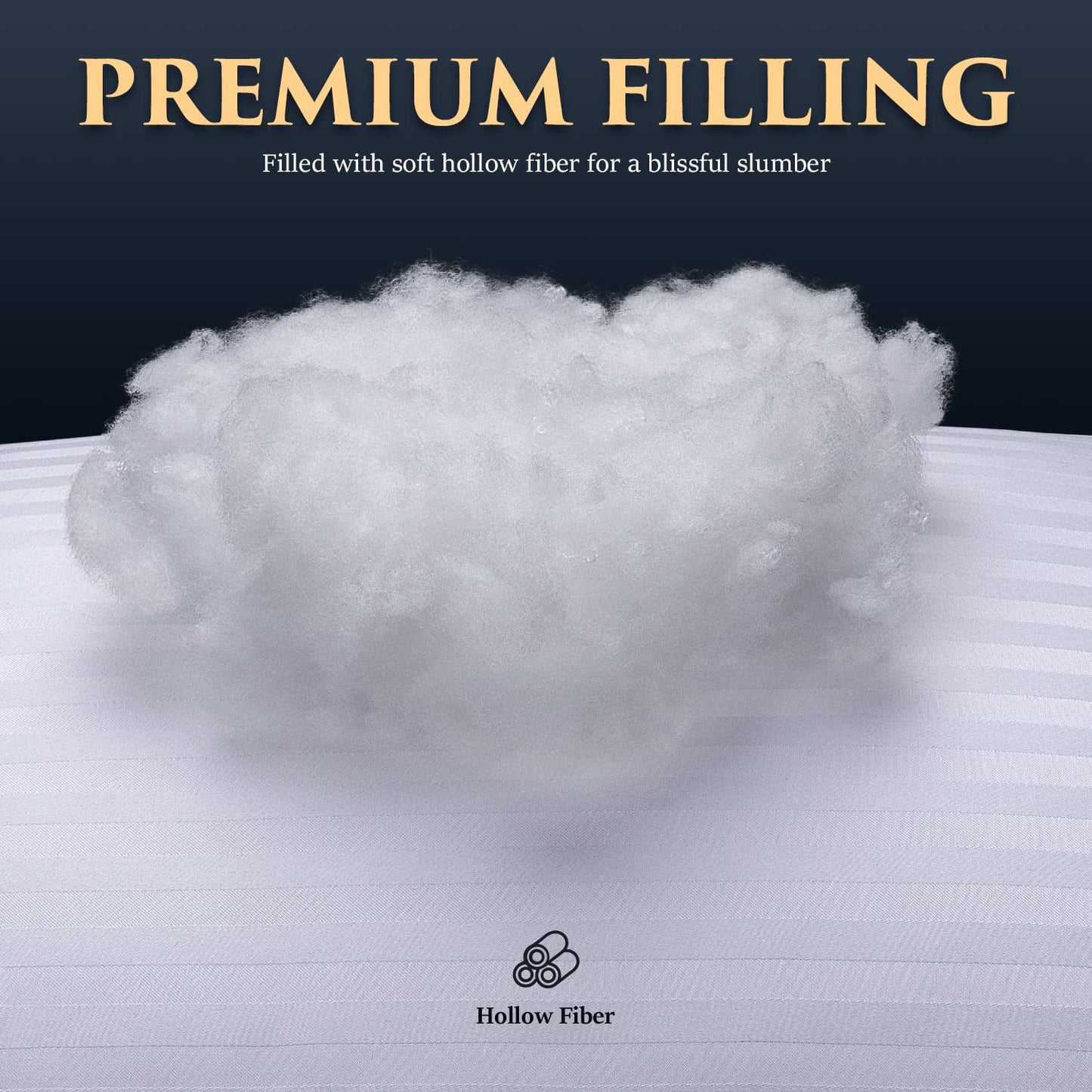 COZSINOOR Bed Pillows for Sleeping Queen Size - Hotel Quality Set of 2 - Breathable Cooling Down Alternative Microfiber Filled for Back, Stomach, Side Sleepers Skin-Friendly