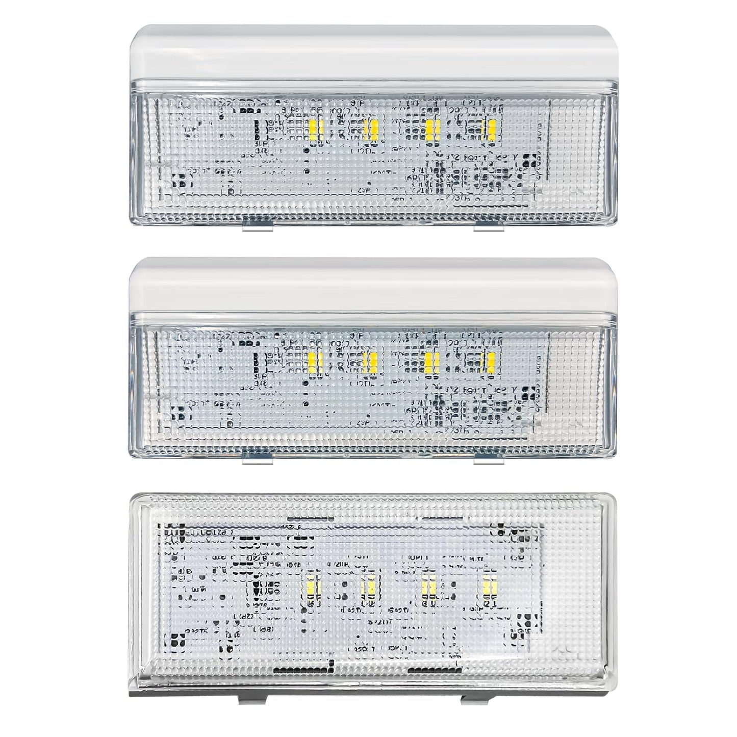 WISINY W10515057 W10515058 Refrigerator LED Light Compatible for Whirlpool Fridge Light Replacement WRS325FDAM04 Fix the Flickering Replaces WPW10515058 1Pcs and WPW10515057 2Pcs