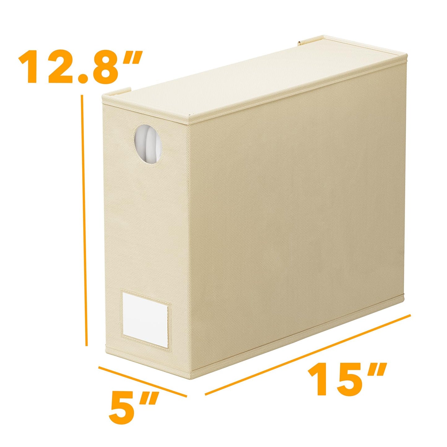SpaceAid 4 Pack Bed Sheet Organizers and Storage, Foldable Sheet Organizer for Linen Closet, Sheets Set Folder Keeper with Window XL (Queen & King Size) Organizing Bedding Container, Beige