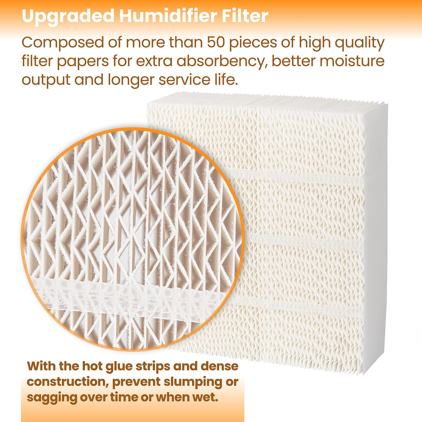 ANTOBLE 1043 Super Humidifier Wick Filter Replacement for Essick Air AIRCARE EP9500 EP9700 EP9800 EP9R500 EP9R800 826000 831000 and Bemis Space Saver 800 8000 Series Evaporative Humidifiers (2 Pack)
