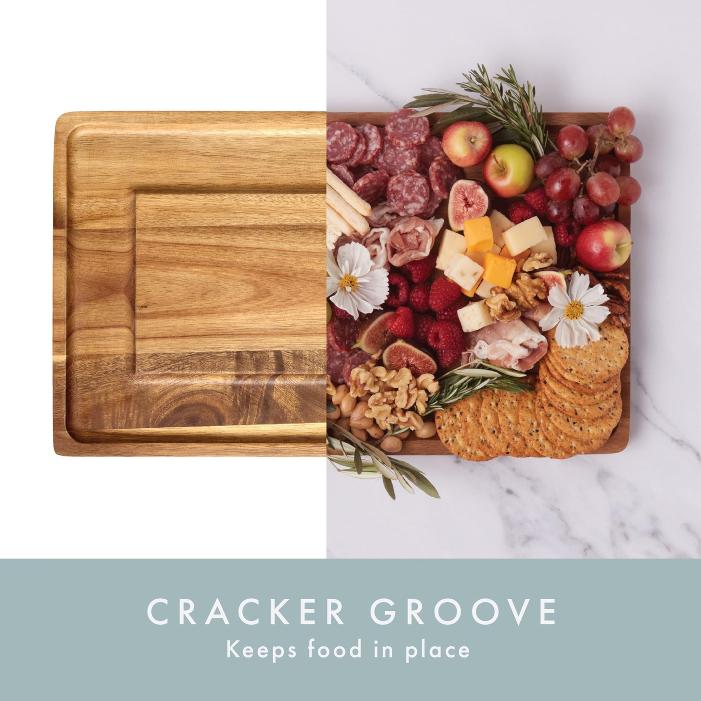 Grazerie Charcuterie Boards Set - Acacia Cheese Board for Serving with Accessories - House Warming Gifts for New Home, Bridal Shower & Wedding Gift, Birthday Gifts for Women