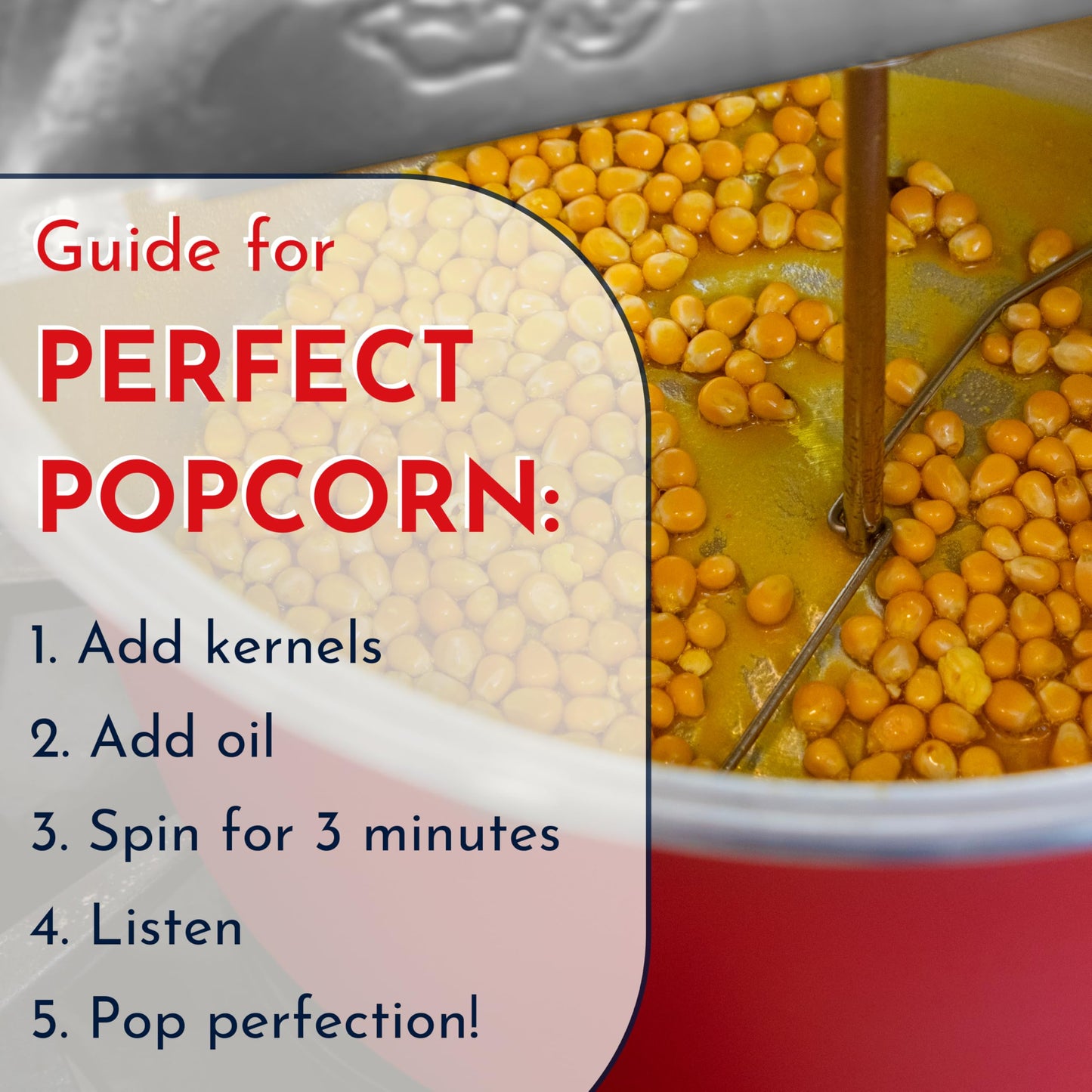 Original Whirley Pop Popcorn Machine – 3-Minute Stovetop Popcorn Maker for Home Movie Night & Game Night Snacks – Aluminum Pot with Metal Gears, Includes 1 Popping Kit – Silver