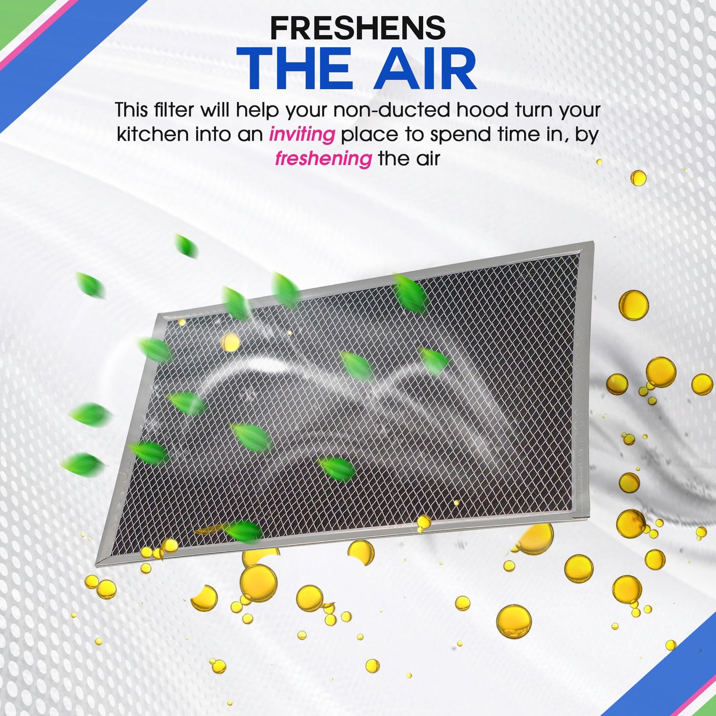 Broan Range Hood Charcoal Filter for 10.81' x 13.31' BPSF30 99010308 - Carbon Ductless Exhaust Hood Filter - Freshens Kitchen Air Over Oven (2-Pack)