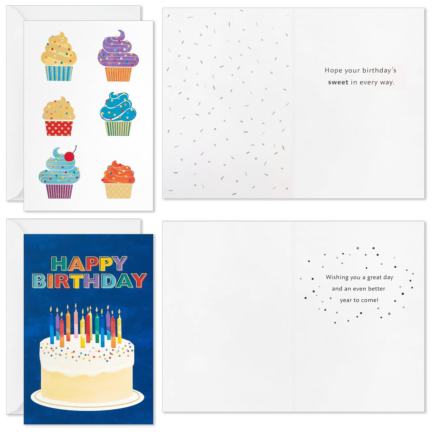 Hallmark Bulk Birthday Card Assortment (72 Cards with Envelopes) for Kids, Adults, Coworkers, Employees