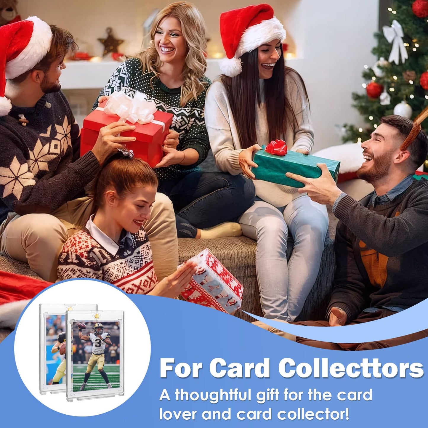 100PT Magnetic Card Holders for Trading Cards, 36ct One Card Touch Holder Baseball Card Thick Protectors Hard Plastic Magnetic Card Case Sports Football Basketball Top Loads for Cards Sleeves