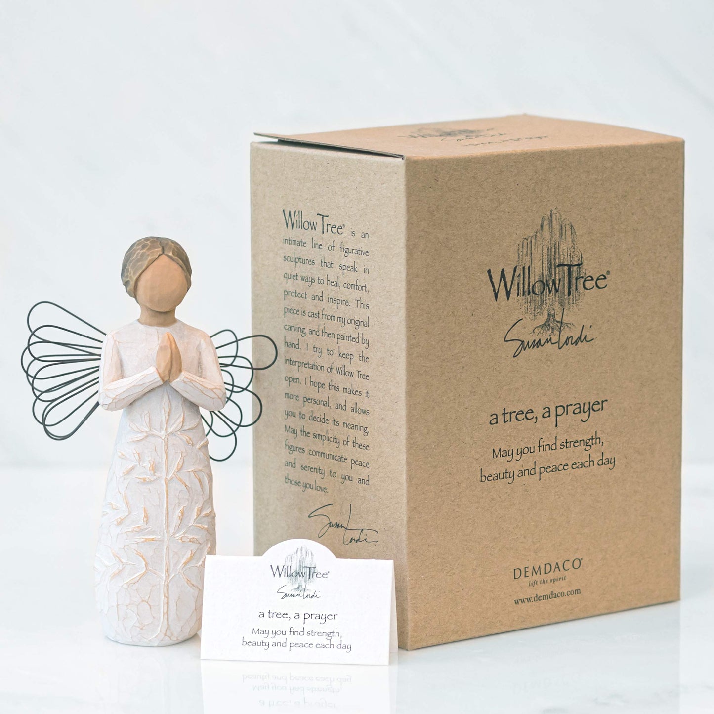 Willow Tree a Tree, a Prayer Angel, Sculpted Hand-Painted Figure