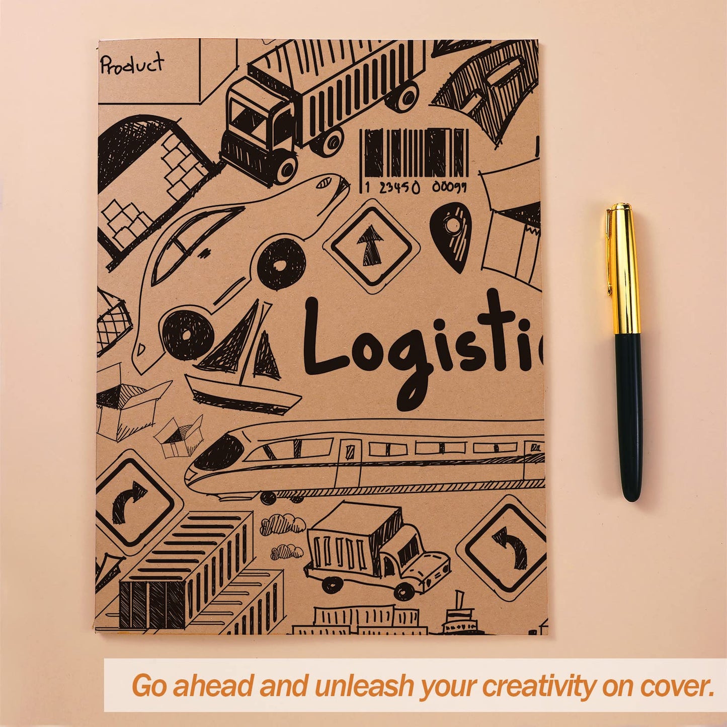 Lincia 36 Pack Large Kraft Notebooks Bulk, 8.5 x 11 Inch College Ruled A4 Subject Diary Journals Notebooks for Office Notes Writing Supplies, 60 Pages