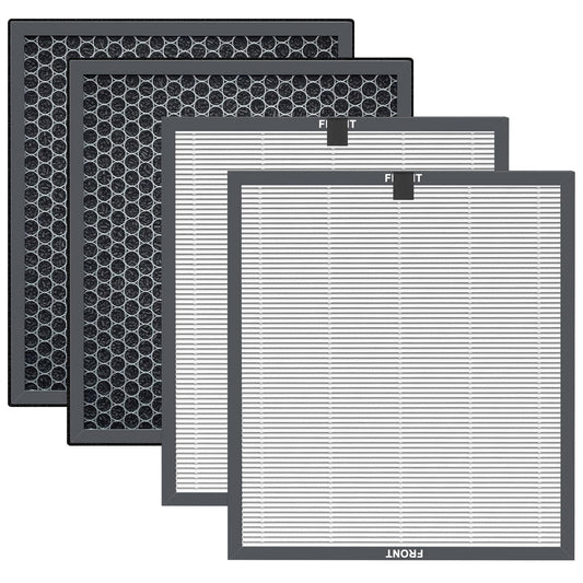 4 Pack AP303 AP304 Replacement Filter, Compatible with DAYETTE AP303/ AP304/ AP305/ AP308/ AP405 Air Purifier, and for FRESHDEW AP303/ 304 MORENTO MR5866 Purifier, HEPA Filter with 3 Stage Filtration