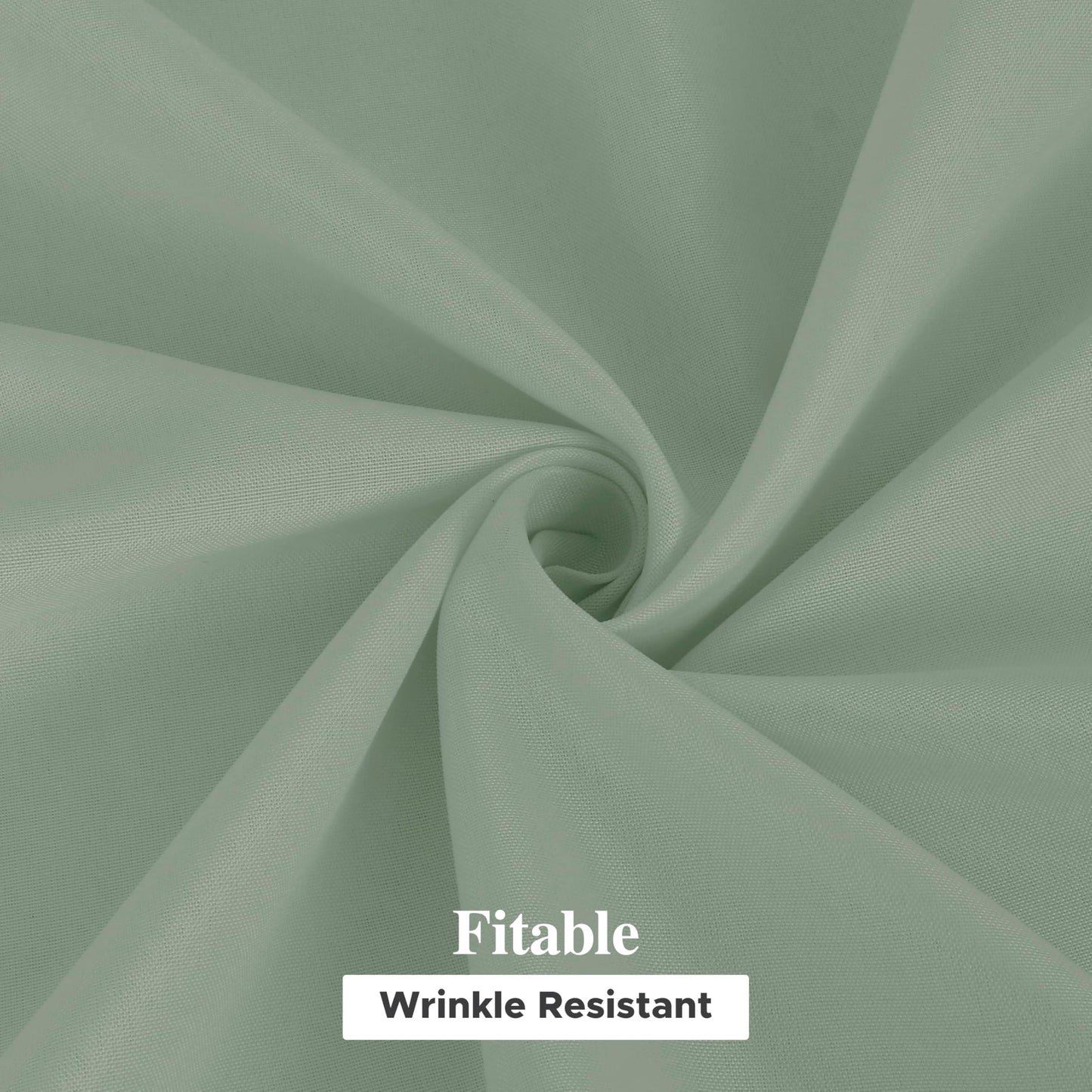 Fitable 6 Pack Sage Green Rectangle Table Clothes - 70 x 120 Inch - Wrinkle and Stain Resistant Fabric Tablecloths, Washable Polyester Table Covers for Wedding, Party, Banquet, Formal Events