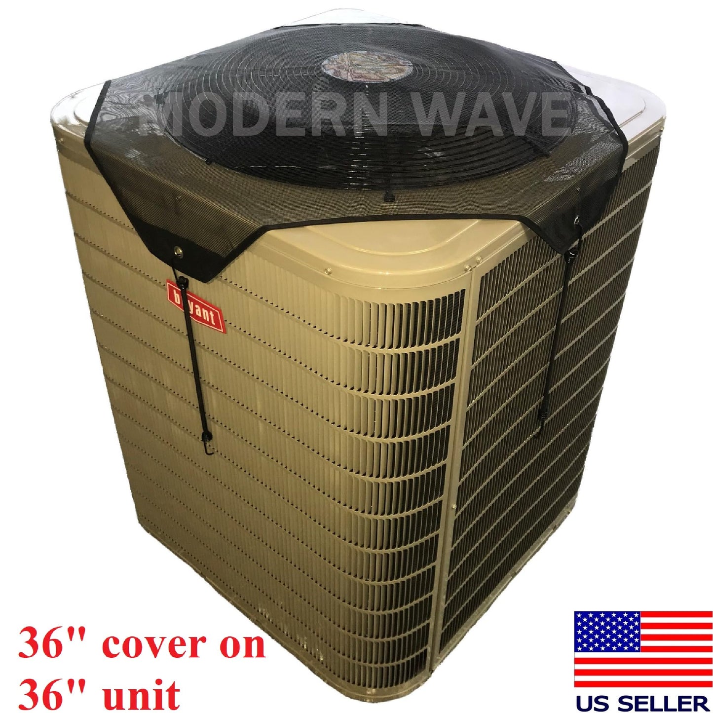 MODERN WAVE Central Air Conditioner Cover for Outside Units 36 x 36 - Top Universal Outdoor AC Cover Defender (Mesh, 36" x 36")