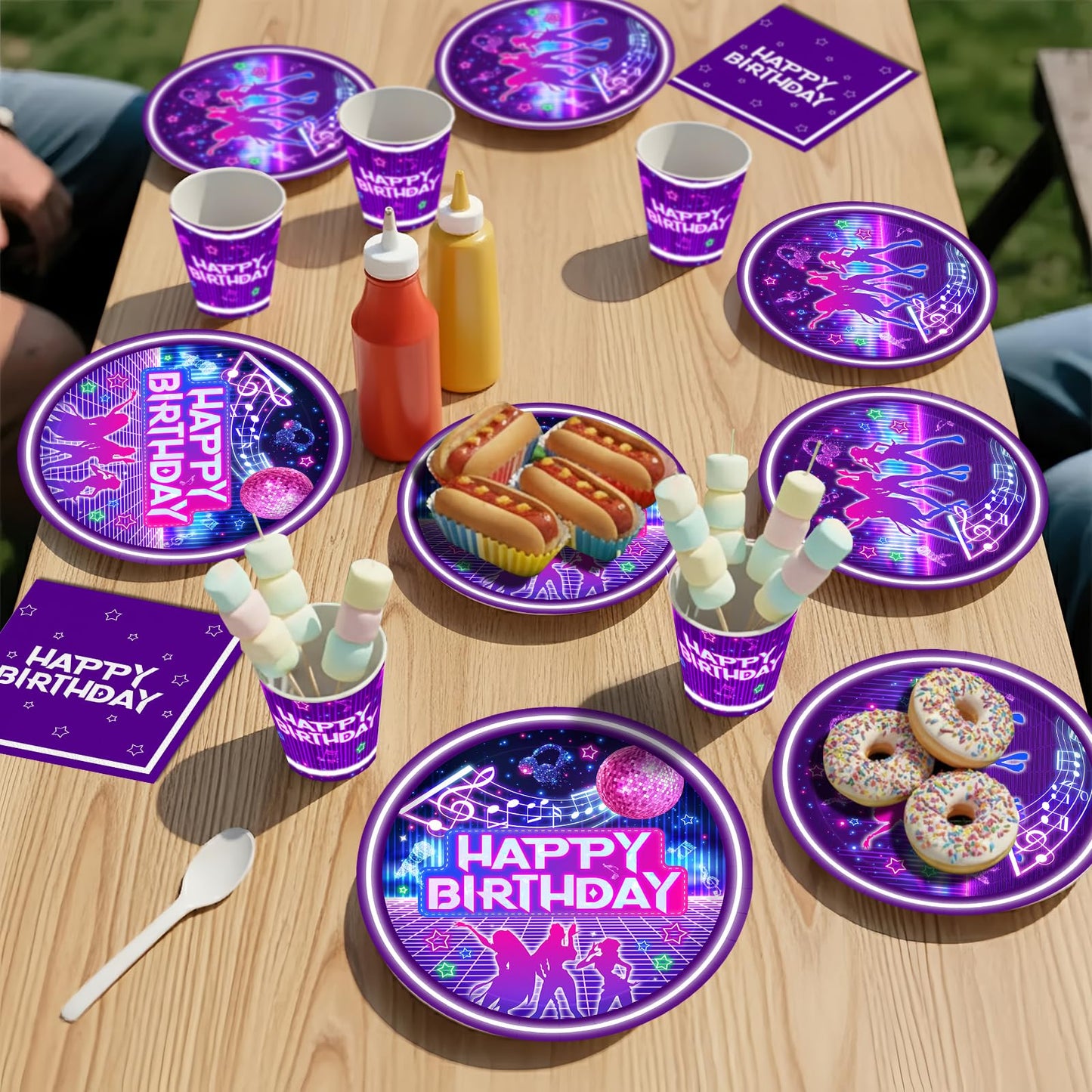 168Pcs Kpop Birthday Decorations K Pop Party Plates Napkins Cups Knives Forks Spoons, Kpop Party Decorations, Serve 24