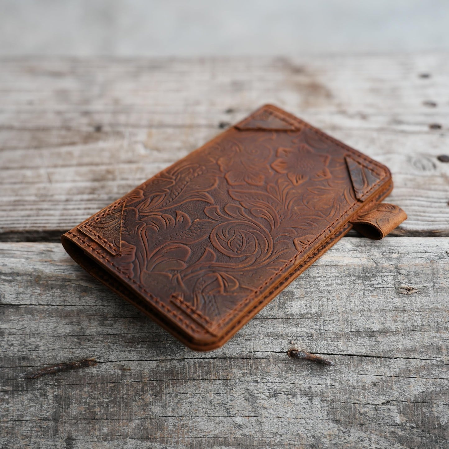 JJNUSA Distressed Genuine Leather Notebook Notepad Cover for Field Notes with travel Index Cards 3" x 5" cover fieldnotes 3.5 "x 5.5" Cover Vertical
