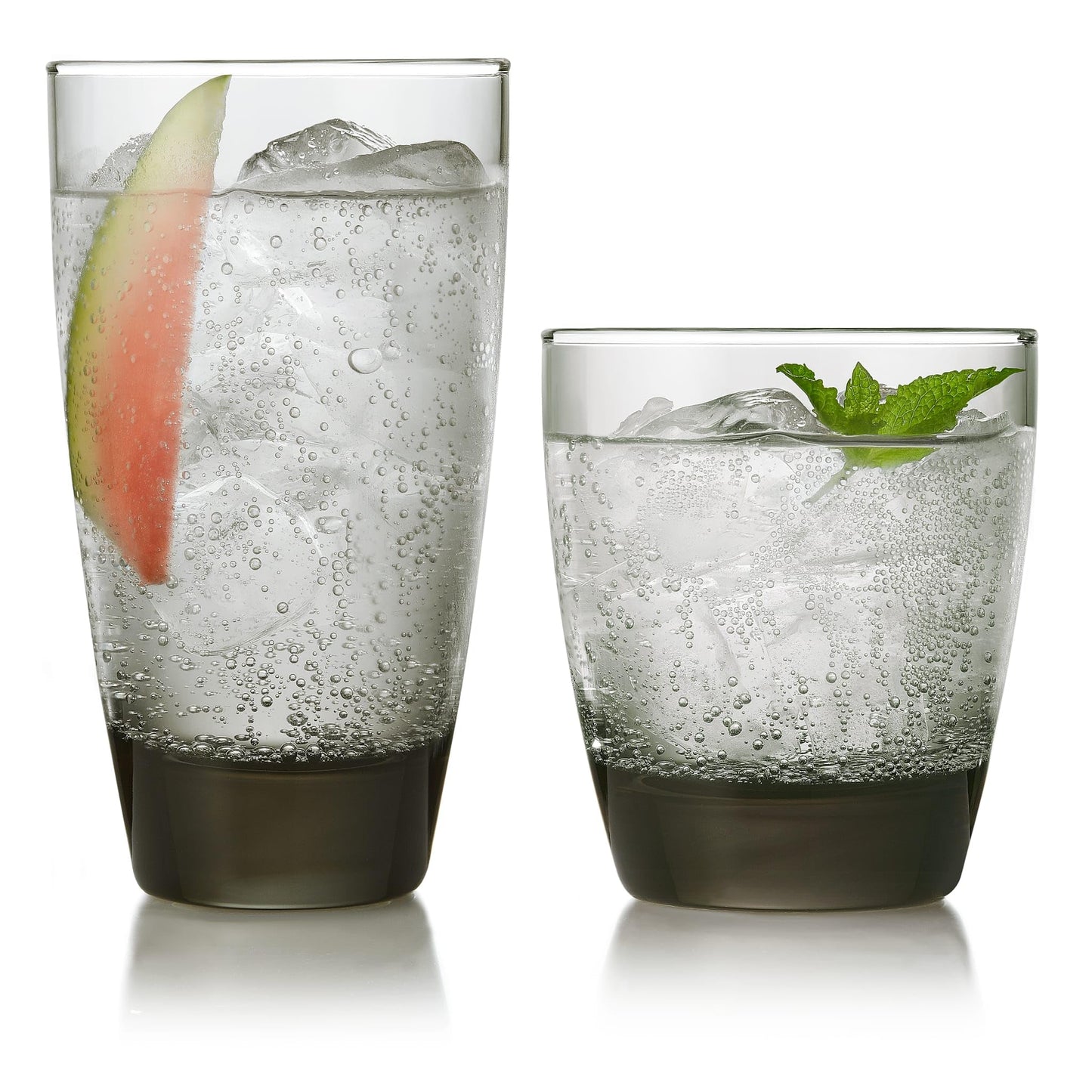 Libbey Classic Rocks and Tumbler Glass Cups Set, Elegant Mixed Drink Glasses Set with Modern Clean Lines, Dishwasher Safe Drinkware Set of 16