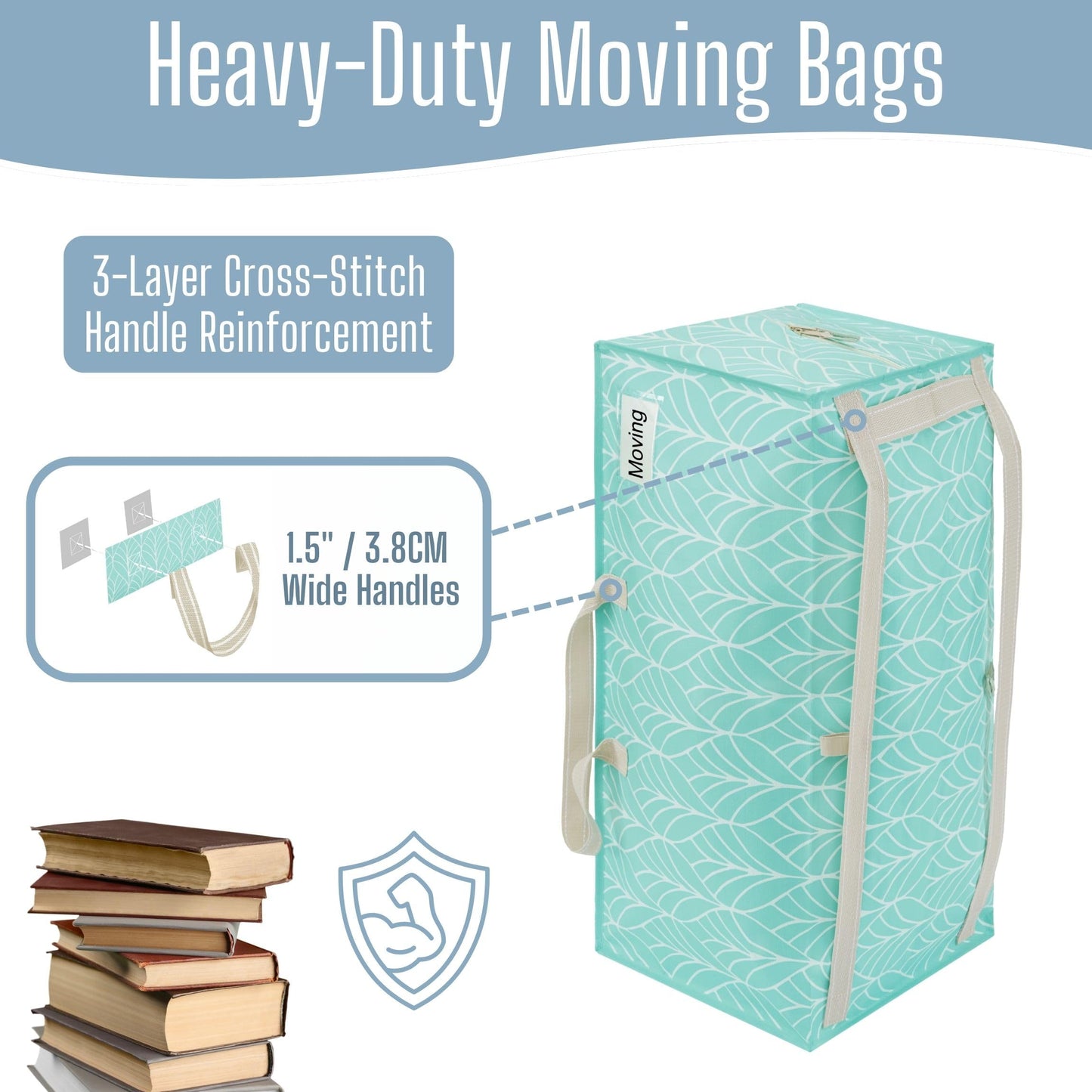 VENO 10 Pack Heavy Duty Moving Bags with Backpack Straps, Zippers & Handles, Extra Large Packing Bags for College Dorm Essentials, Moving Supplies Alternative to Cardboard Moving Boxes