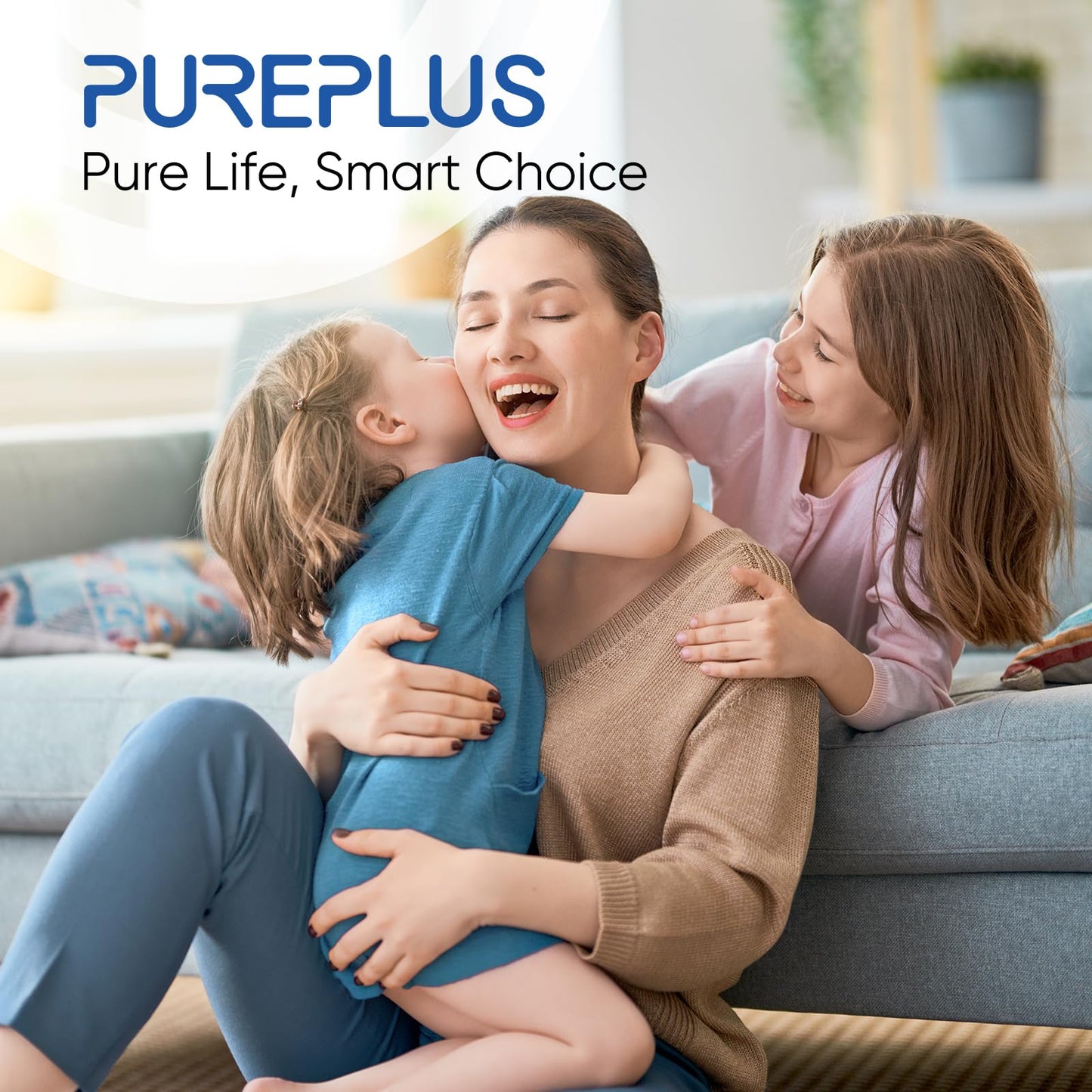 PUREPLUS 20 Micron 10" x 4.5" Whole House Pleated Sediment Filter for Well Water, Replacement Cartridge for GE FXHSC, Culligan R50-BBSA, Pentek R50-BB, DuPont WFHDC3001, W50PEHD, GXWH40L,4Pack
