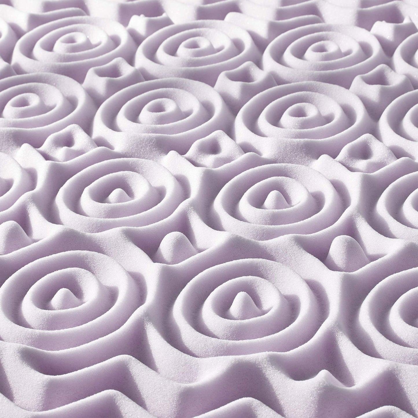 Mellow 3 Inch 5-Zone Memory Foam Mattress Topper, Soothing Lavender Infusion, Dorm Essentials, Twin
