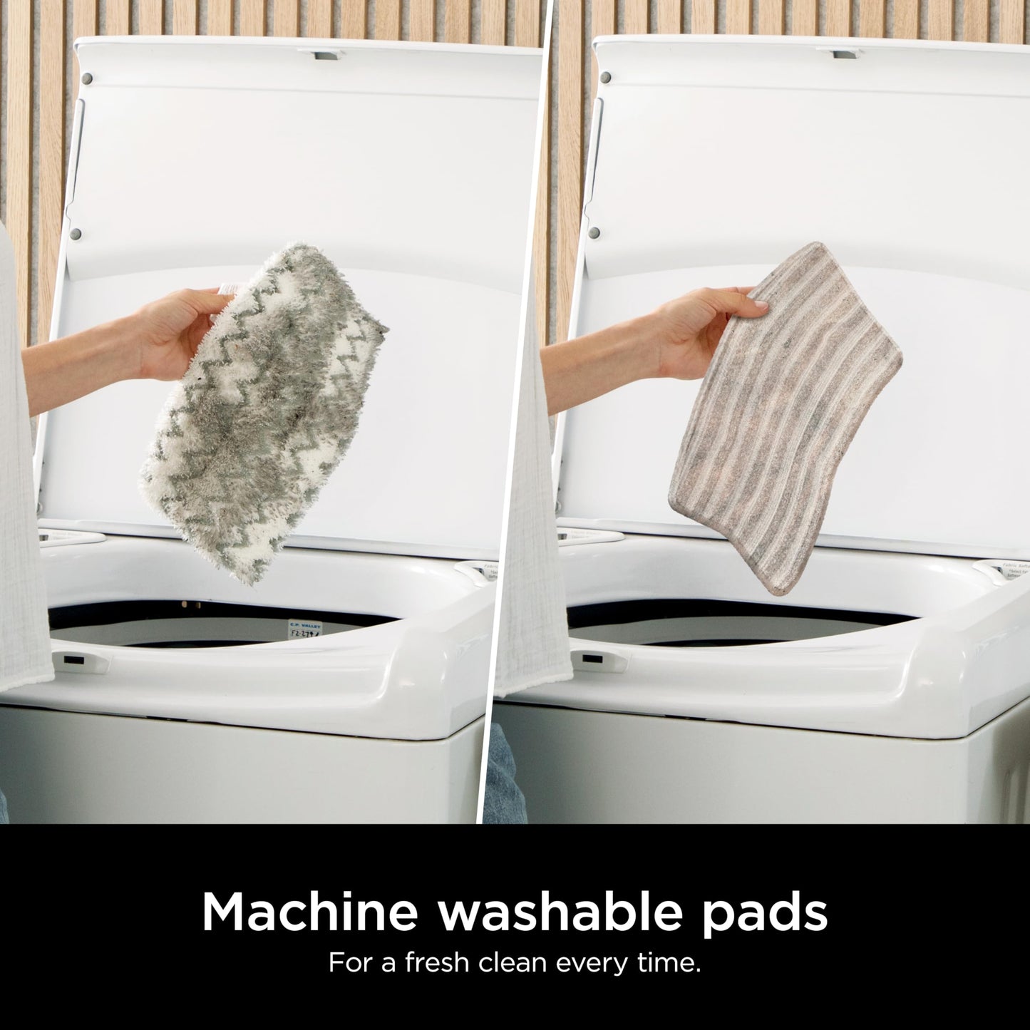 Shark Genuine Steam Mop Replacement Pads 2 Pack – 1 Dirt Grip & 1 Scrub Pad Included, Machine Washable, Designed for Sealed Hard Floors, Compatible with Shark S1000 & S2000 Series ONLY, 1153FCS2000