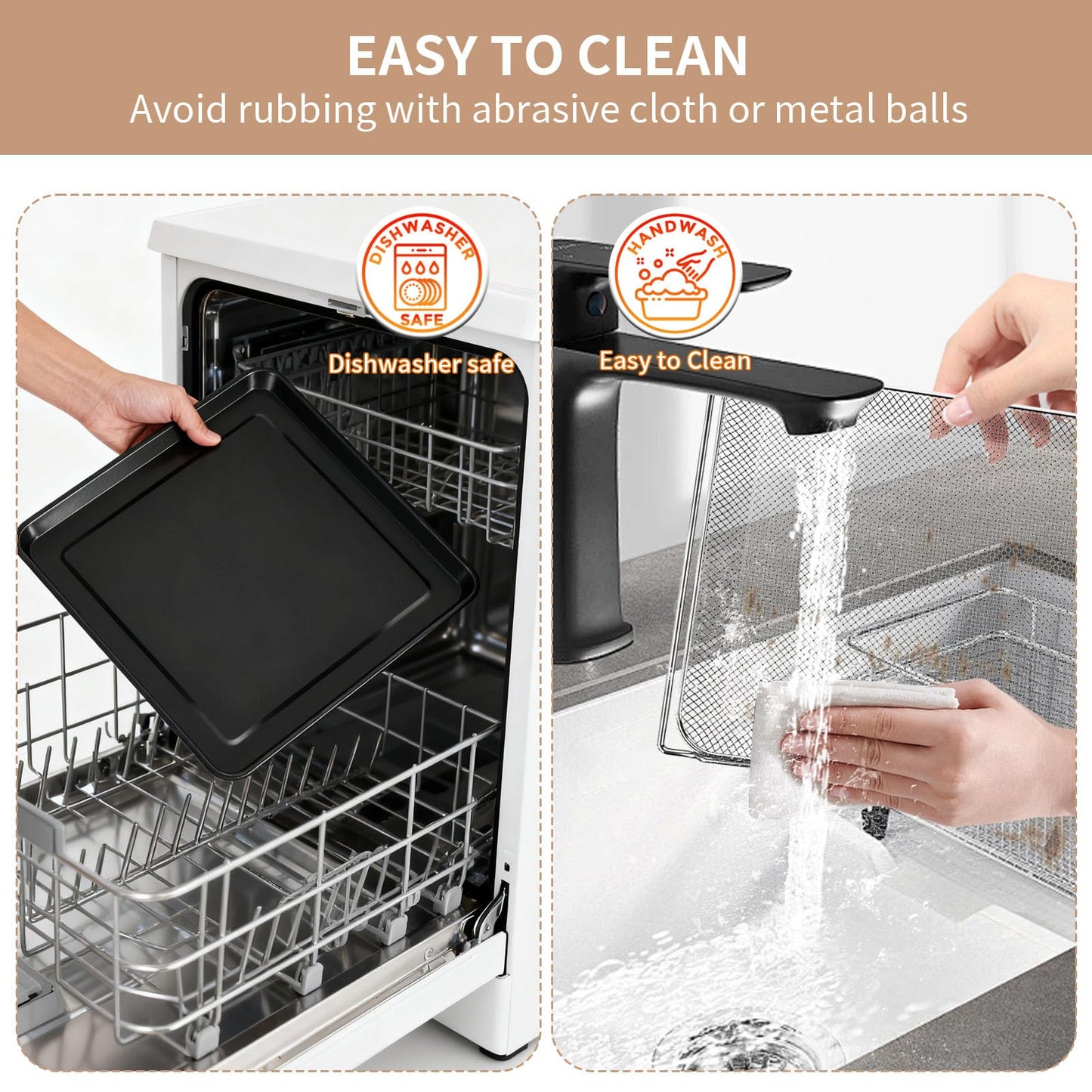 GCQ 3 IN 1 Smart Double Oven Tray Basket Rack Kit for Ninja DCT401 DCT402 DCT451, 13''×12.6'' Steel Toaster Oven Replacement Parts Accessories Cooling Rack for Ninja DCT601 DCT651 Smart Oven