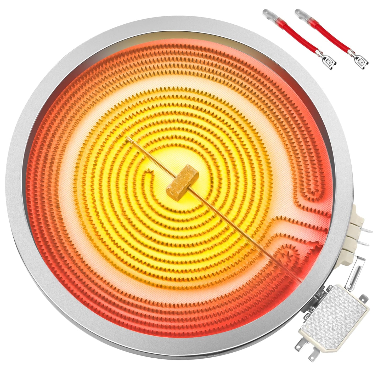 Puxyblue 𝟮𝟬𝟮𝟲 𝙐𝙥𝙜𝙧𝙖𝙙𝙚𝙙 WB30X24111 9-In Dual Range Radiant Surface Element Compatible with GE Range Radiant Element 9 Glass Cooktop Radiant Element(3100W 240V) 4465256 AP5989975 PS11729126