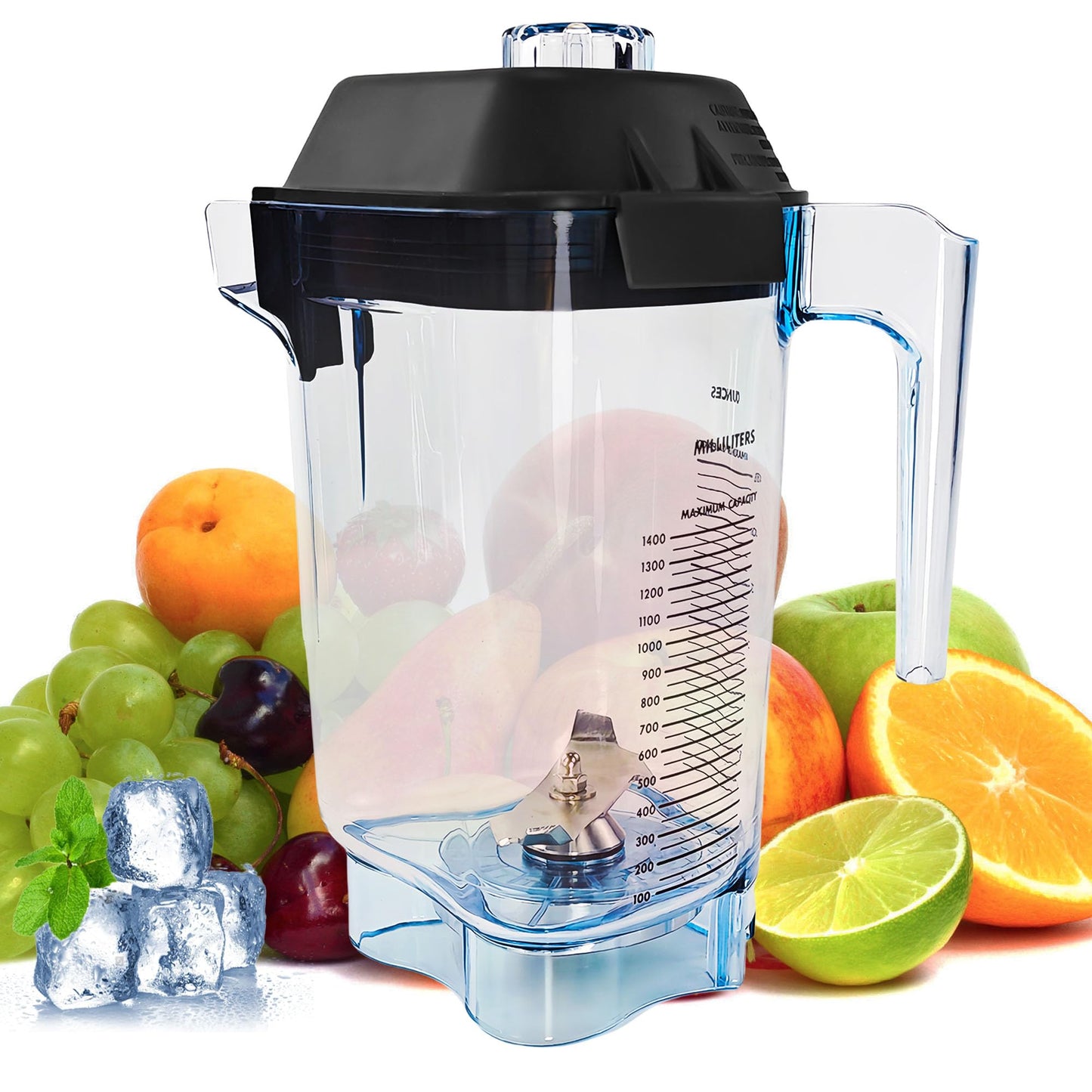 Blender Pitcher 48oz, Replacement for Advance Quiet One VM0145 VM0100A 16016 15978 36019 Commercial BarBoss Advance Touch&Go Advance and Drink Machine Advance 1 Year Warranty