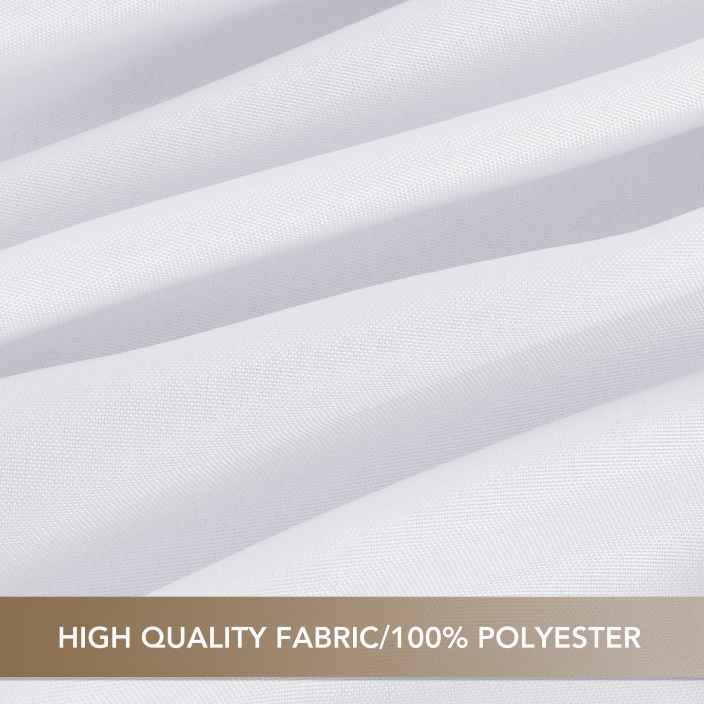 sancua 90 Inch Round Tablecloth White, 8 Pack - Circle Polyester Fabric Table Cloth for Wedding Party Reception Banquet Birthday, Washable Formal Table Cover (Fit 30-72 Inch Tables)