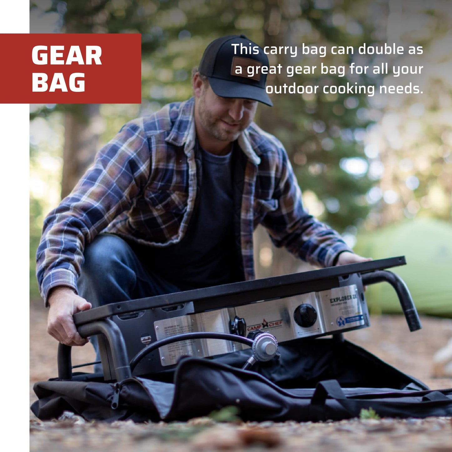 Camp Chef Carry Bag for Two-Burner Stoves, Black