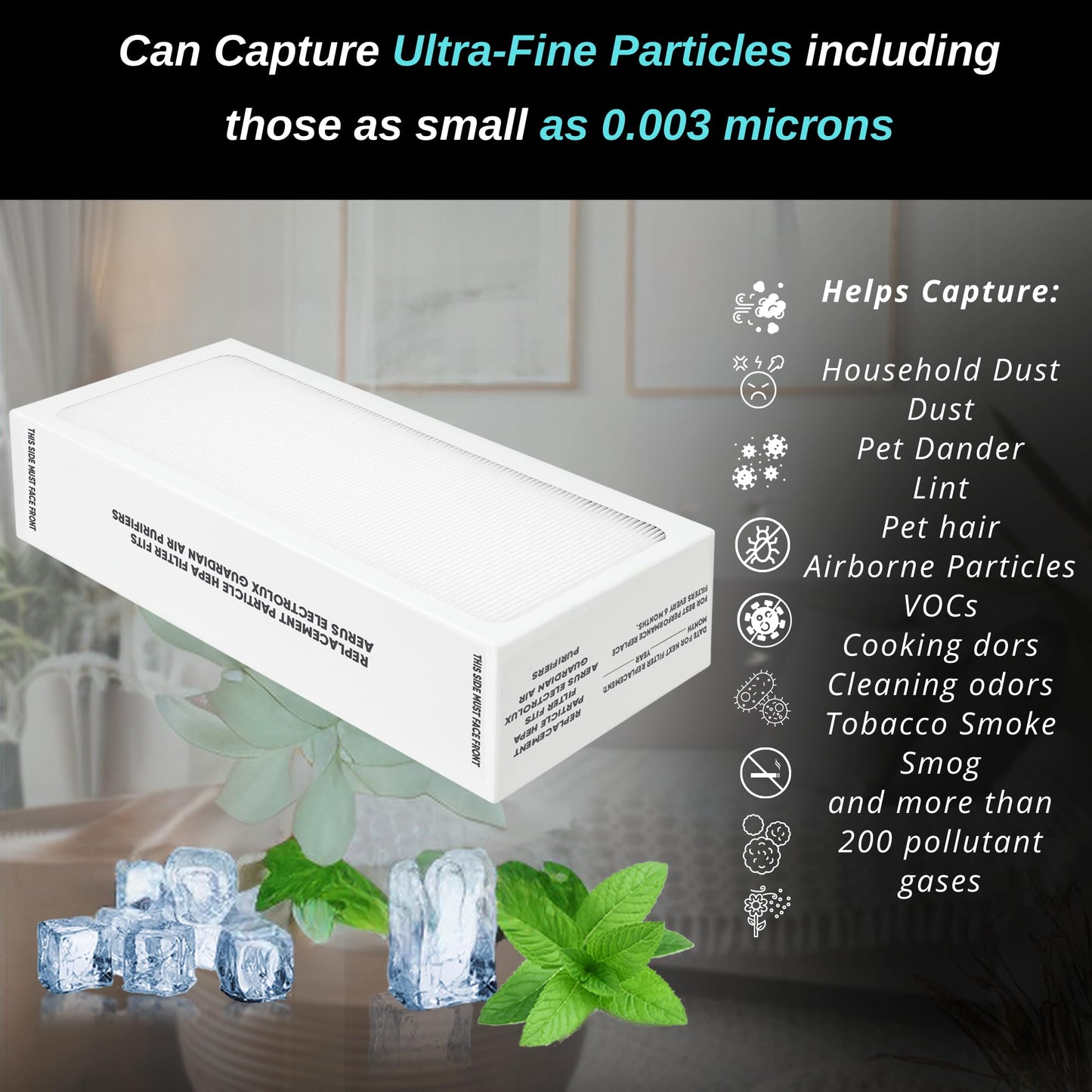 Replacement HEPA Filter with TiO2 for Enhanced Air Quality - Compatible with Aerus Electrolux Guardian Series Air Purifiers