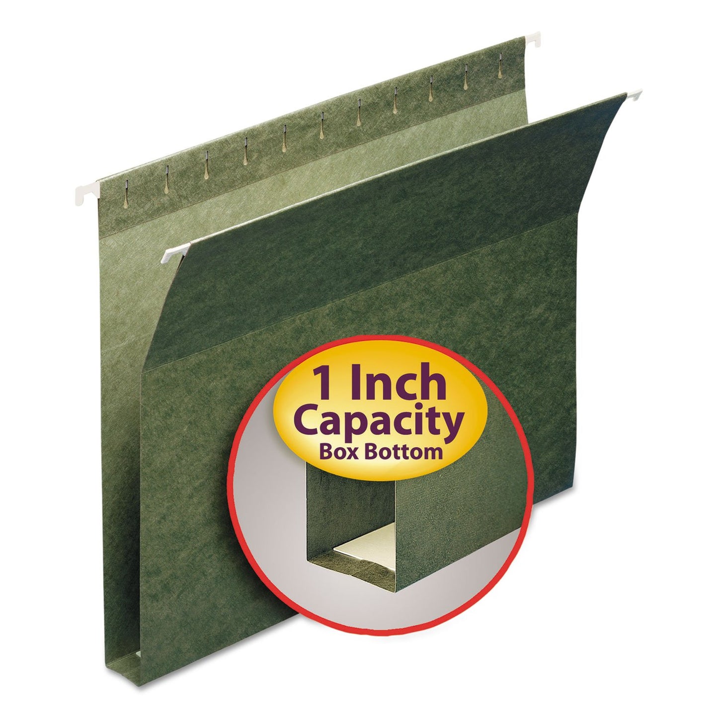 Smead Box Bottom Hanging File Folder, 1" Expansion, Letter Size, 25 per Box (64239)