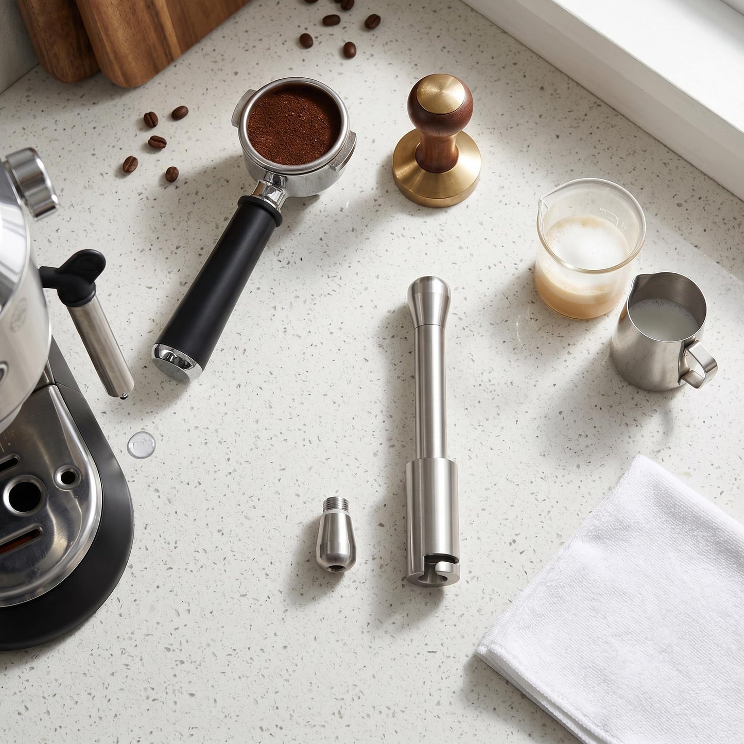 Upgrade Your Coffee Machine Steam Wand, Stainless Steel Milk 3oz Steam Nozzle for EC685, ECP35, ECP36 Coffee Machines with Easy Installation for Rich Milk Foam Latte Art