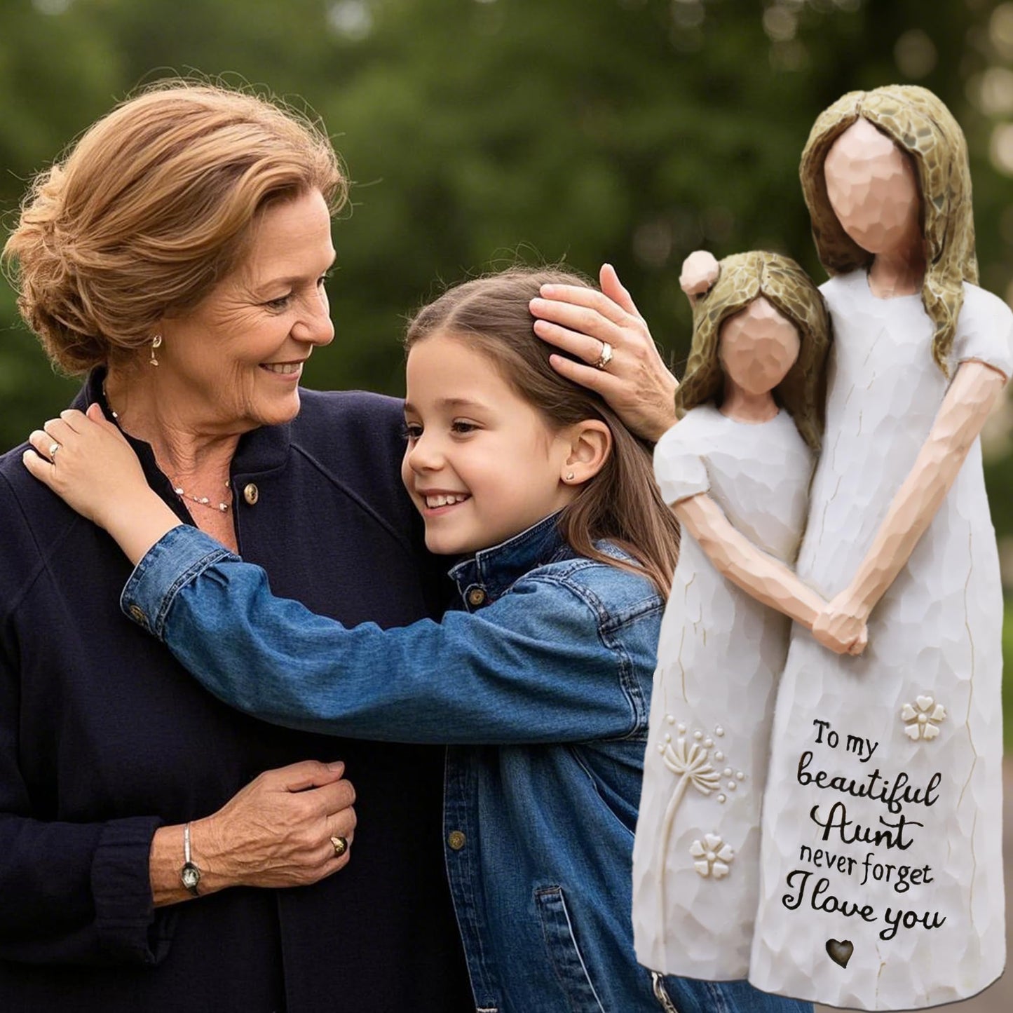 AcowSpt Aunt Gifts, Best Aunt Ever Gifts, Auntie Gift Ideas, Aunts Birthday Gift, Aunt, Sculpted Hand-Painted Figurine