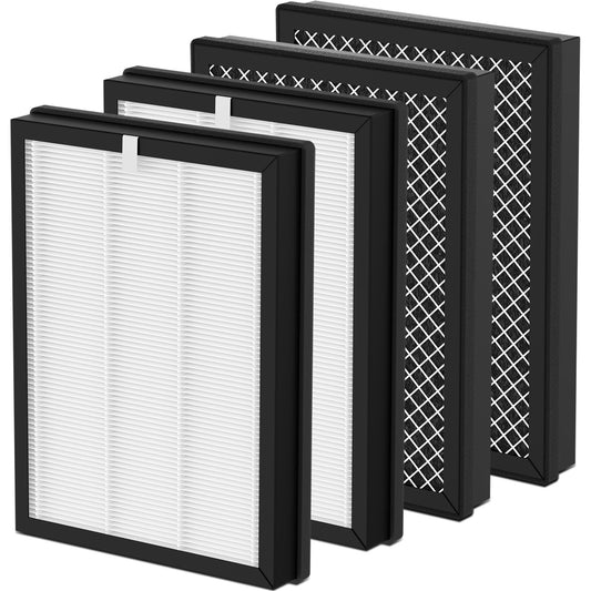 4 Pack CAP-500FPK Replacement Filters Compatible with Cuisinart CAP-500 Air Purifier, H13 True HEPA Filter