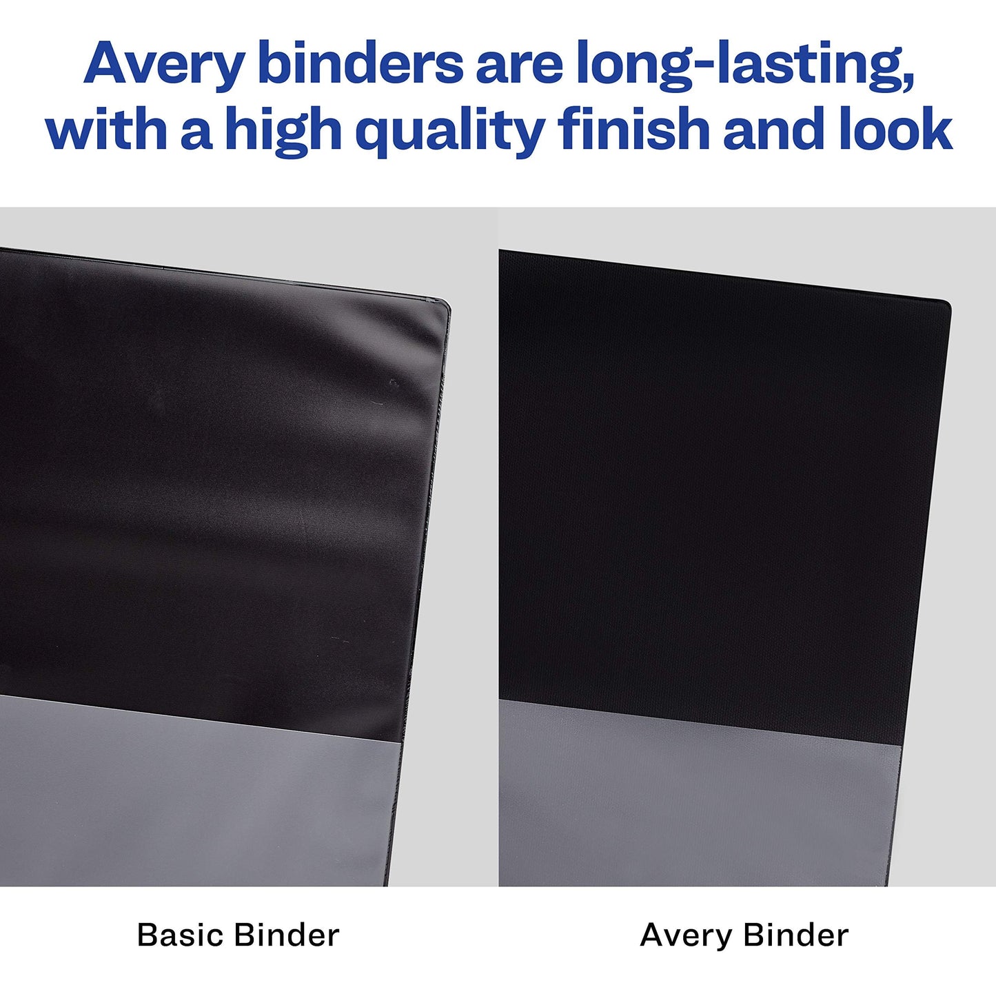 Avery Heavy-Duty View 3 Ring Binder, 5 Inch EZD Rings, Great for Portfolios, Office, School Notebooks, and More, 1 Red Binder (79327)