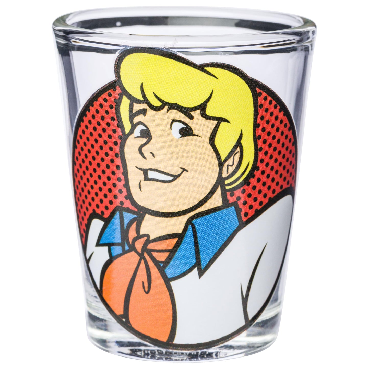 Silver Buffalo Scooby-Doo 6 Piece Mini Glass Set Featuring Scooby-Doo, Shaggy, Velma, Daphne, Fred, and the Mystery Machine, 1.5 Ounces