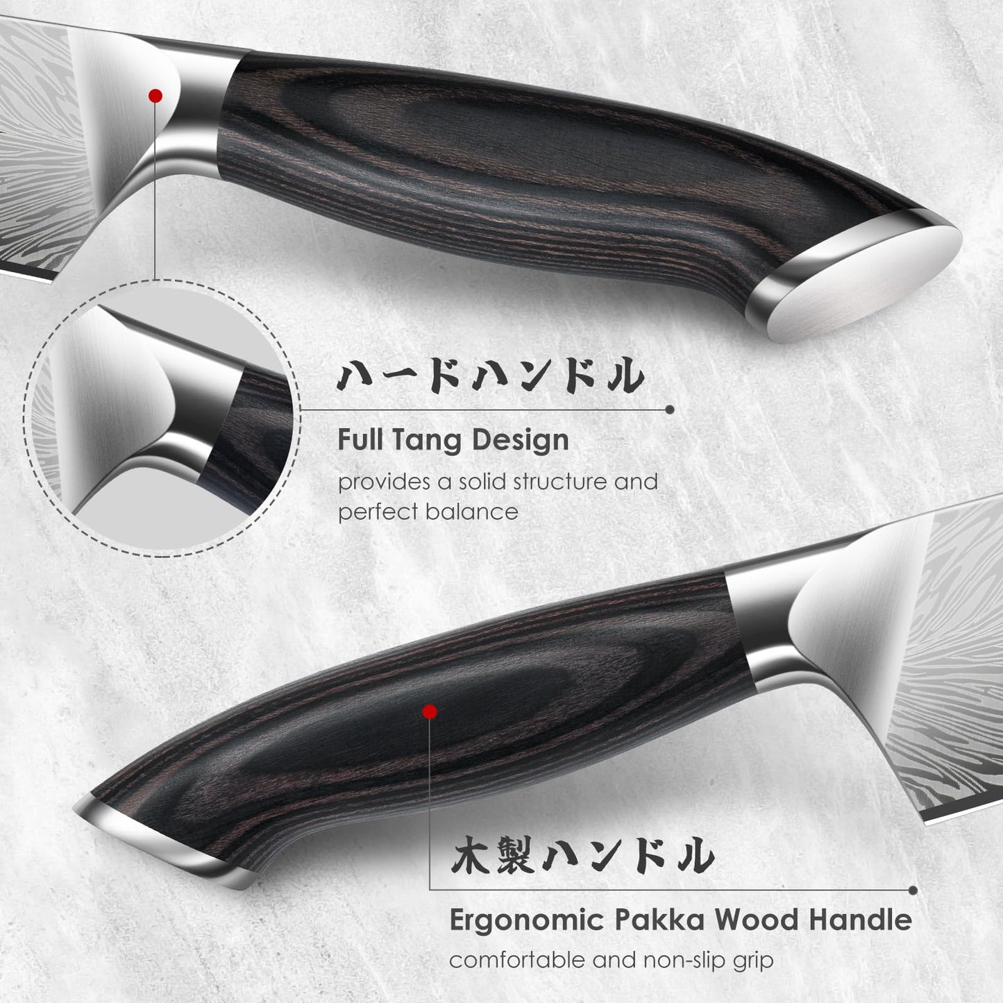SHAN ZU Nakiri Knife in Powder Steel, Ultra Sharp 7 Inch Vegetable Kitchen Knife, High Carbon Japanese Chopping Knives, Multipurpose Chef Knives for Meat with Ergonomic Pakkawood Handle
