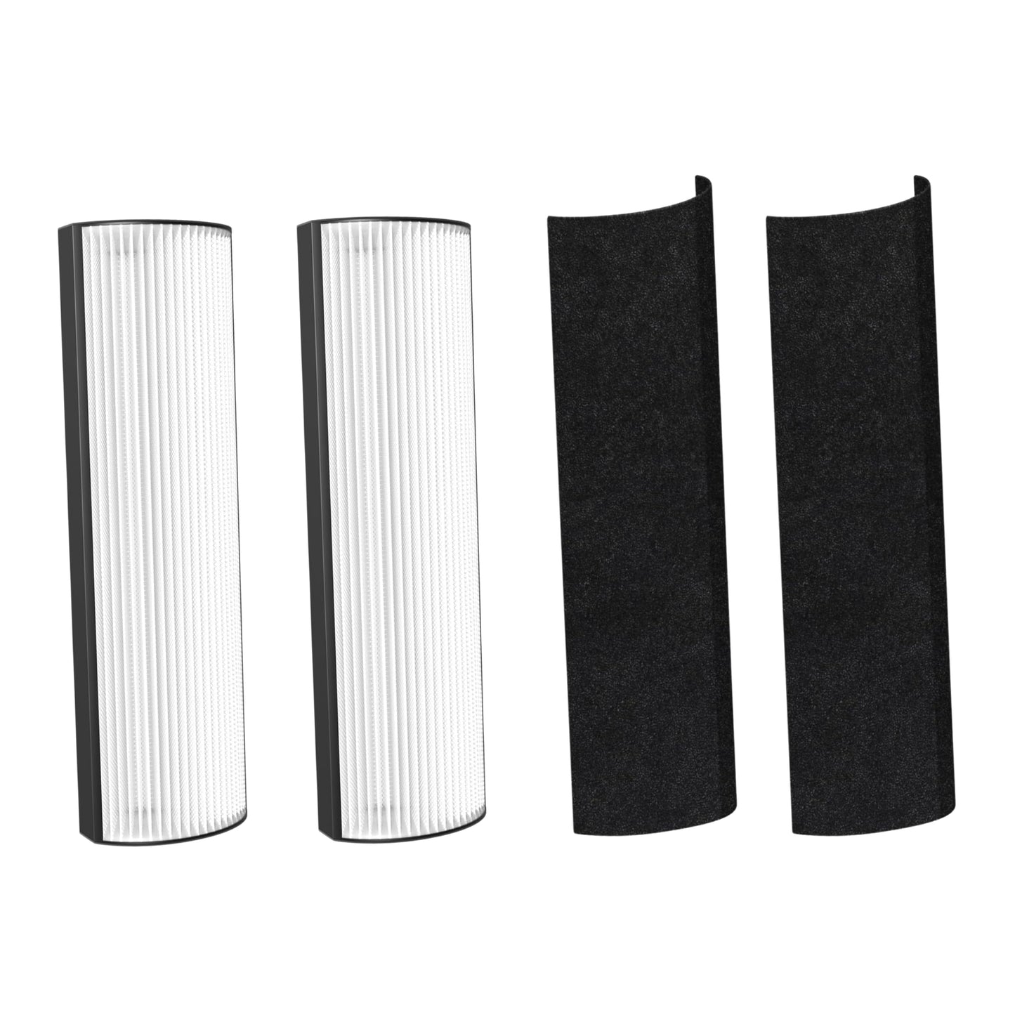Nispira 2-in-1 True HEPA Replacement Filter PETWRFIL For Pure Enrichment PureZone Elite 4-IN-1 Tower Air Purifier PEAIRTWR (2-HEPA + 2-PreFilter)