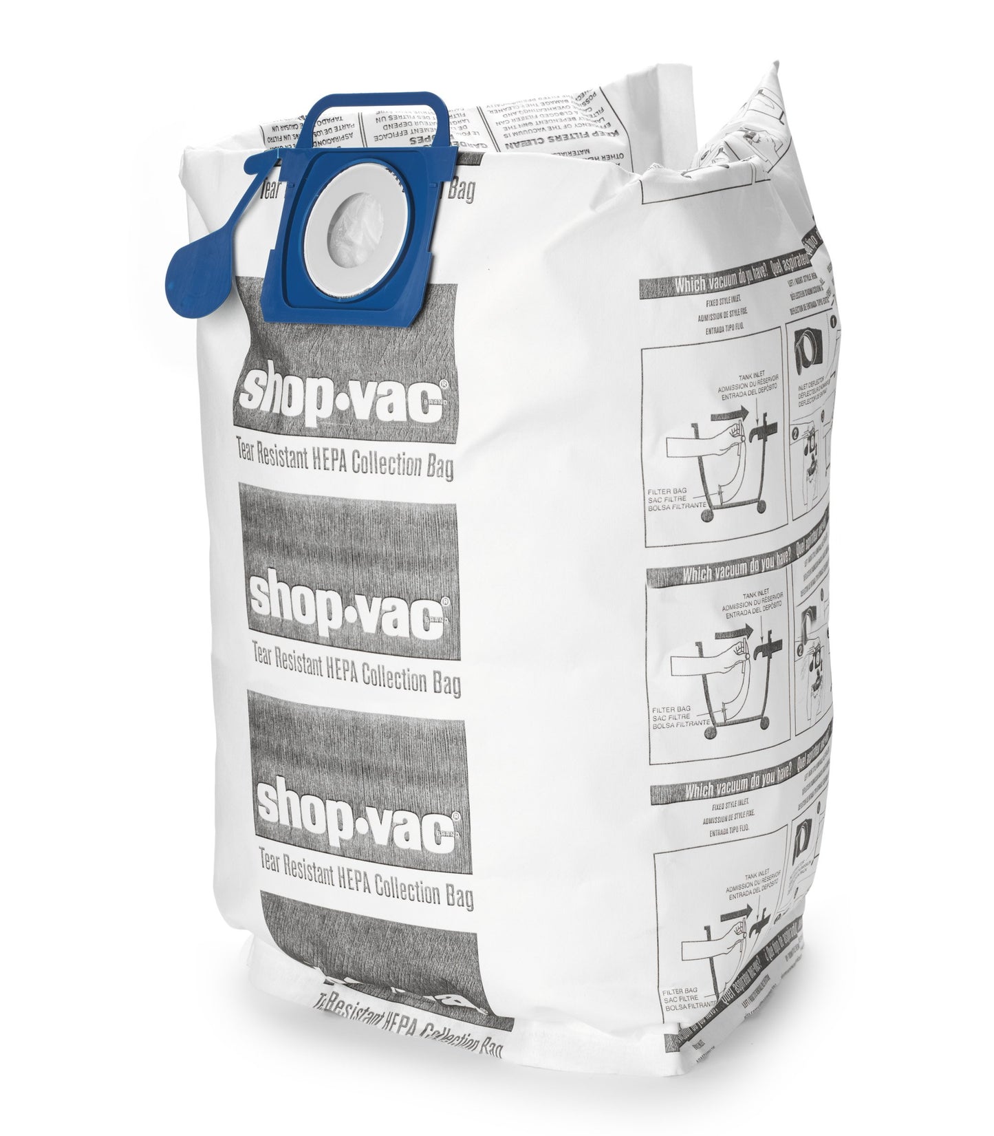Shop-Vac 9021833, Tear Resistant HEPA Collection Bags, Fits 12-20 Gallon Vac Tanks, (2-Pack)