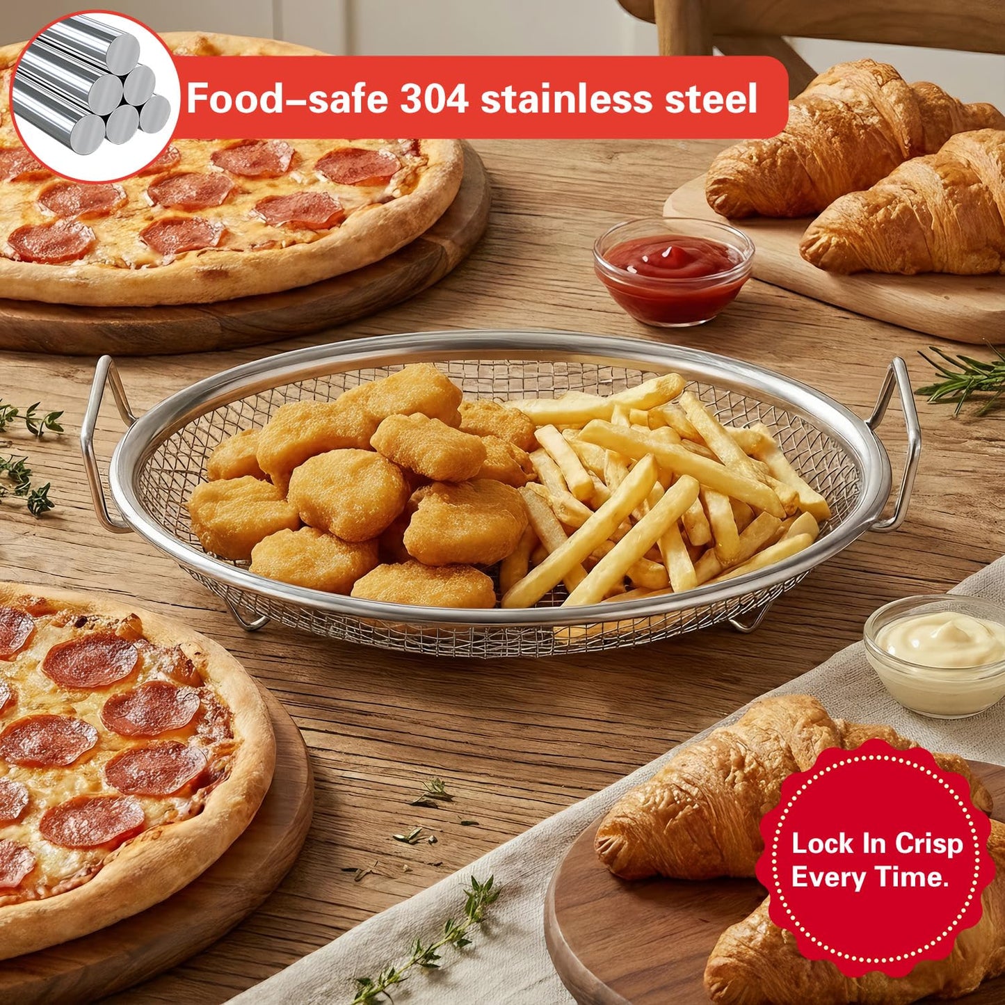 Air Fryer Accessories for Cosori TurboBlaze 6 Qt | 5.8 QT | 6.5 Qt, Ninja AF141, AF142, AF181, Chefman 6QT, 5-6.5 QT Square Basket Air Fryer Accessories Set, Silicone Liner, Grill, Baking Molds
